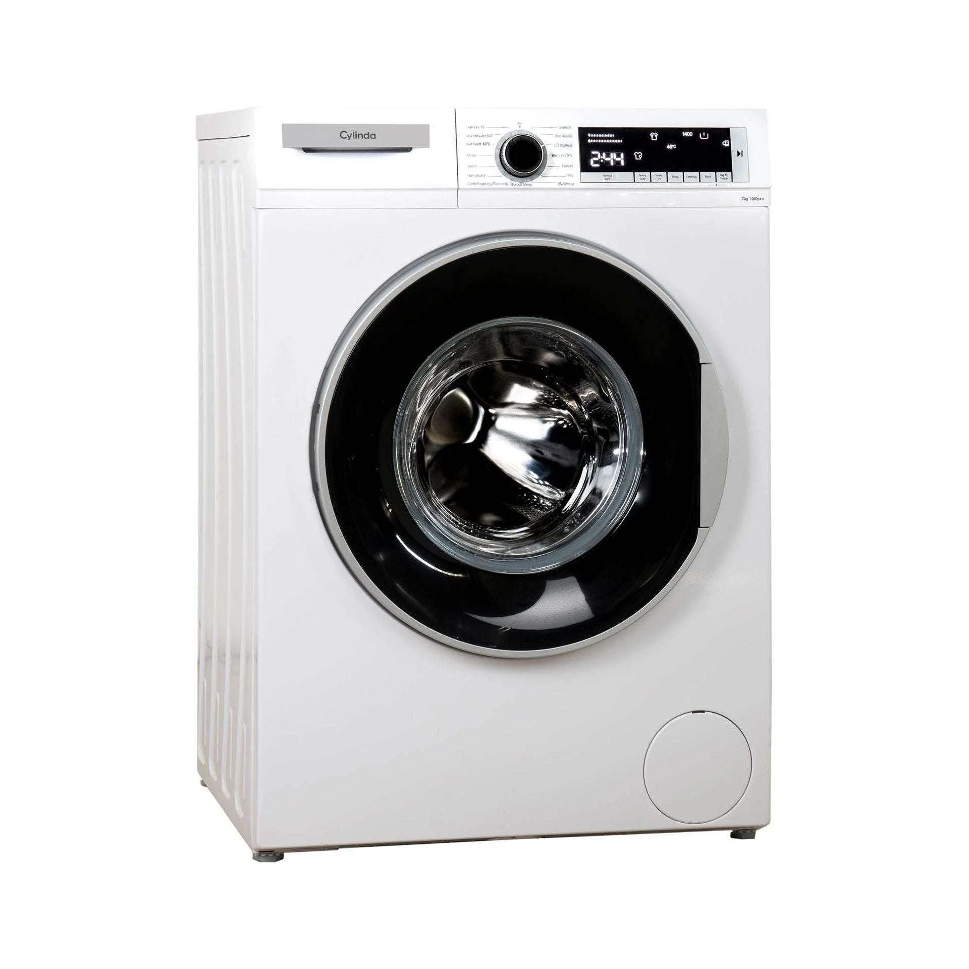 Cylinda FT4574A 7kg Hvid Frontbetjent Vaskemaskine