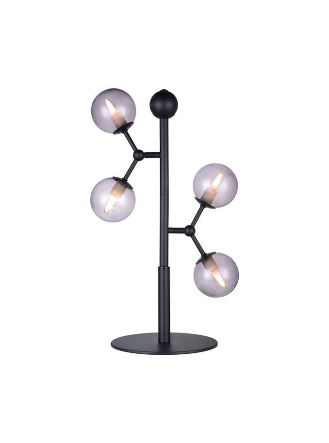 Atom Bordlampe Ø22 Smoke, sort - Halo Design