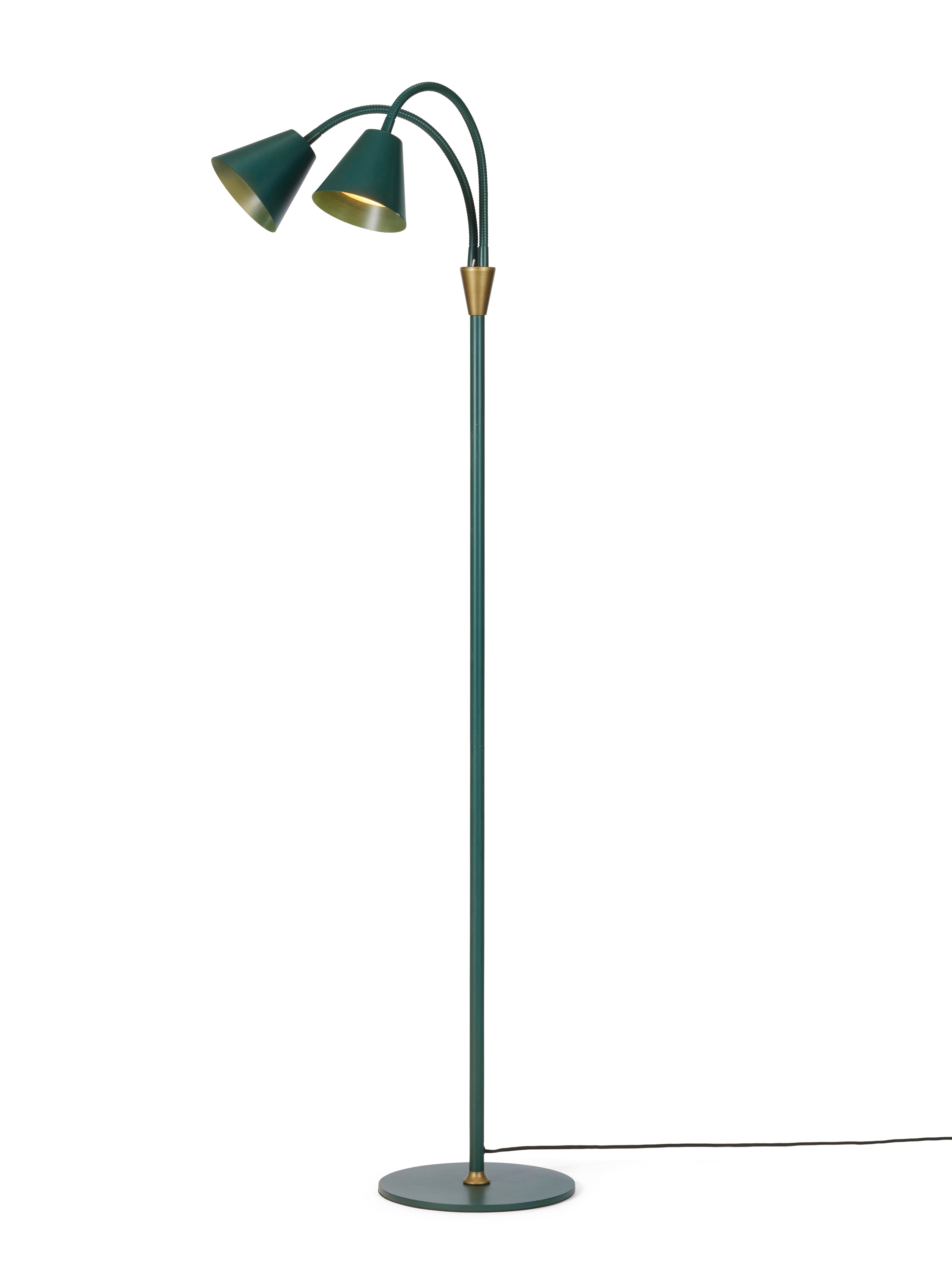 Halo Designs elegante Hygge Gulvlampe 2 2L i Mørkegrøn