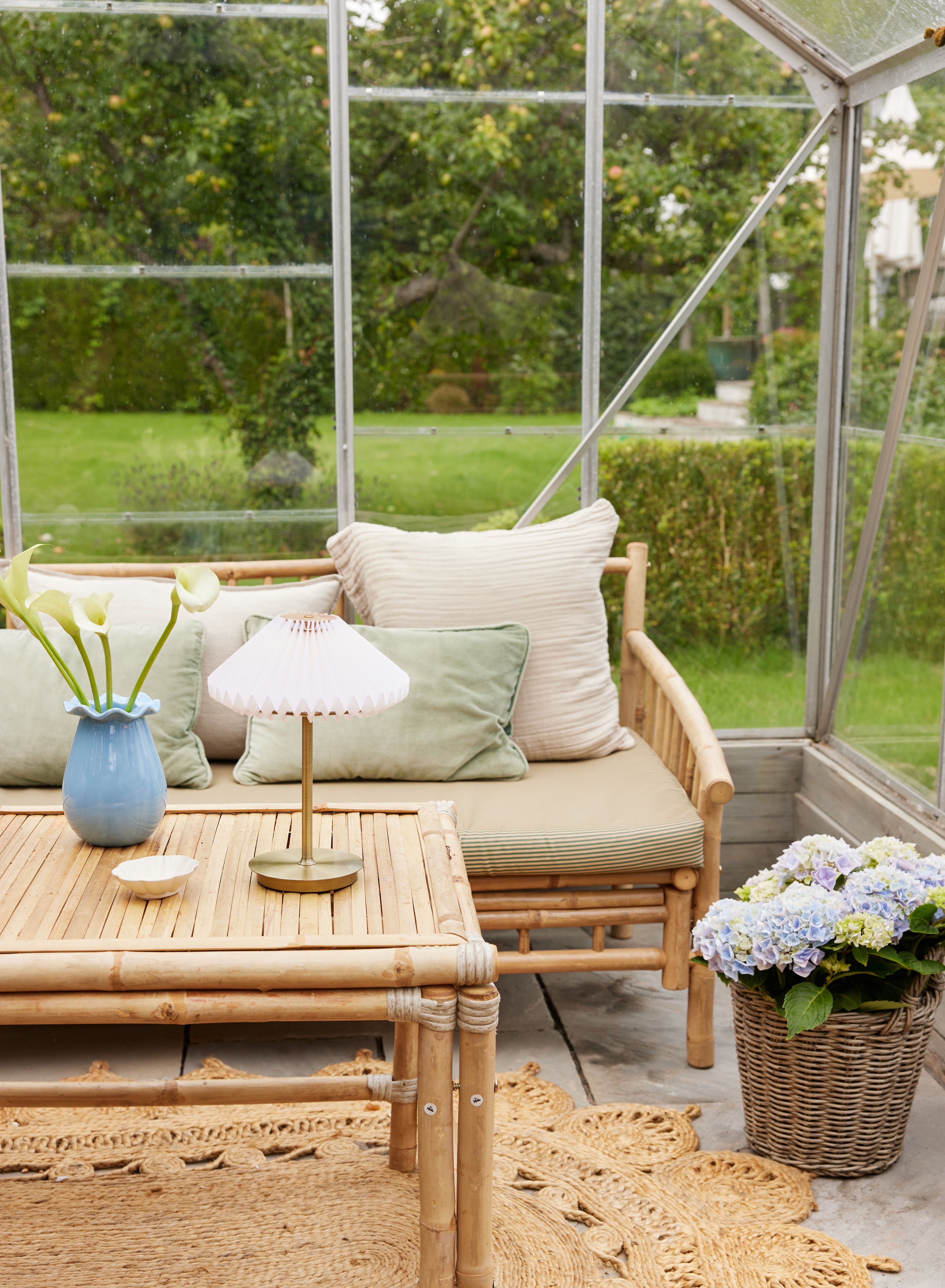 Paris To Go LED-bordlampe Ø24 Hvid/Messing