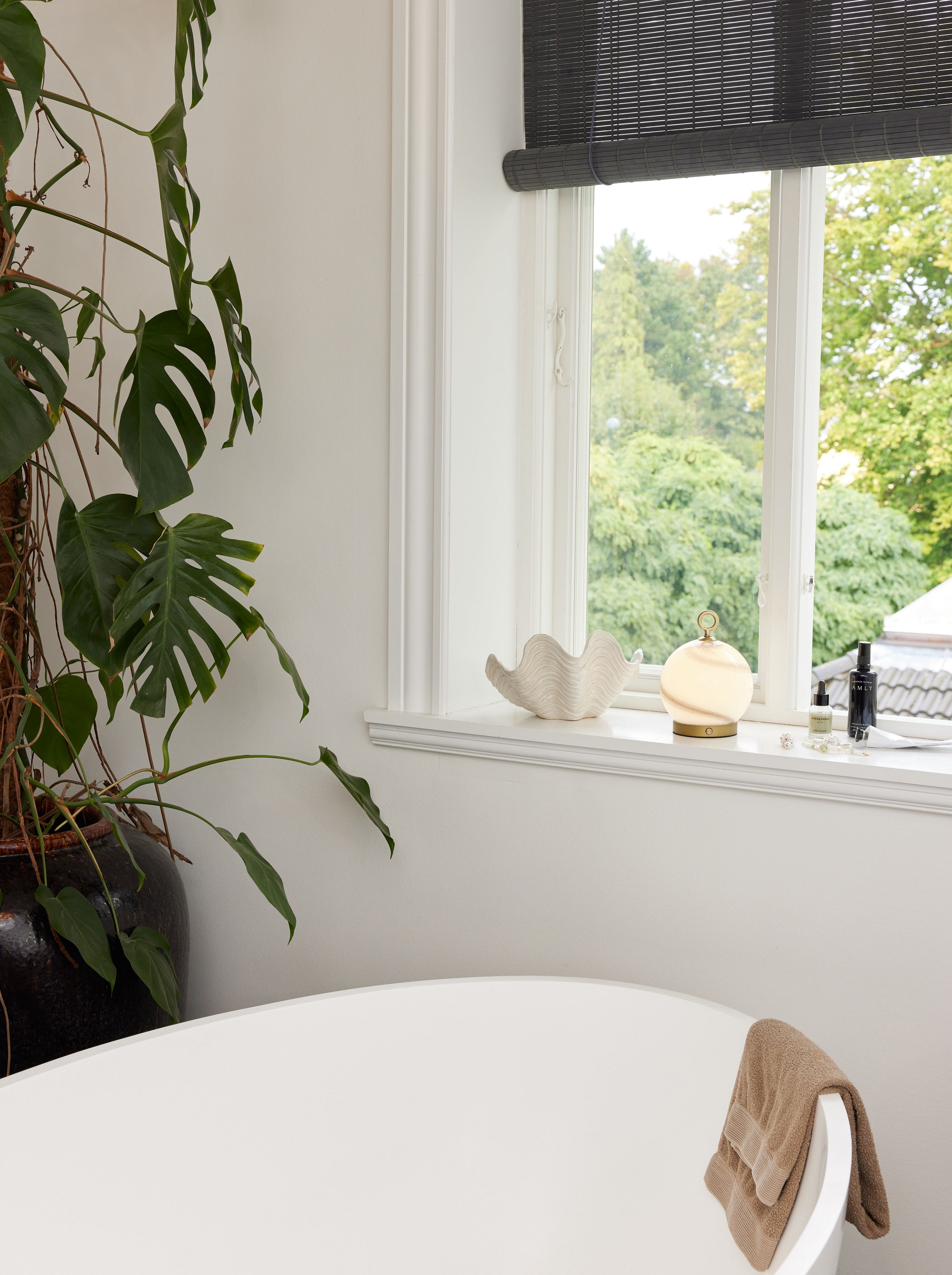 Stockholm Portable LED-bordlampe Ø15 Grå