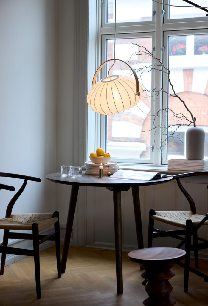 DC Textile i hvid passer fremragende over kaffebordet