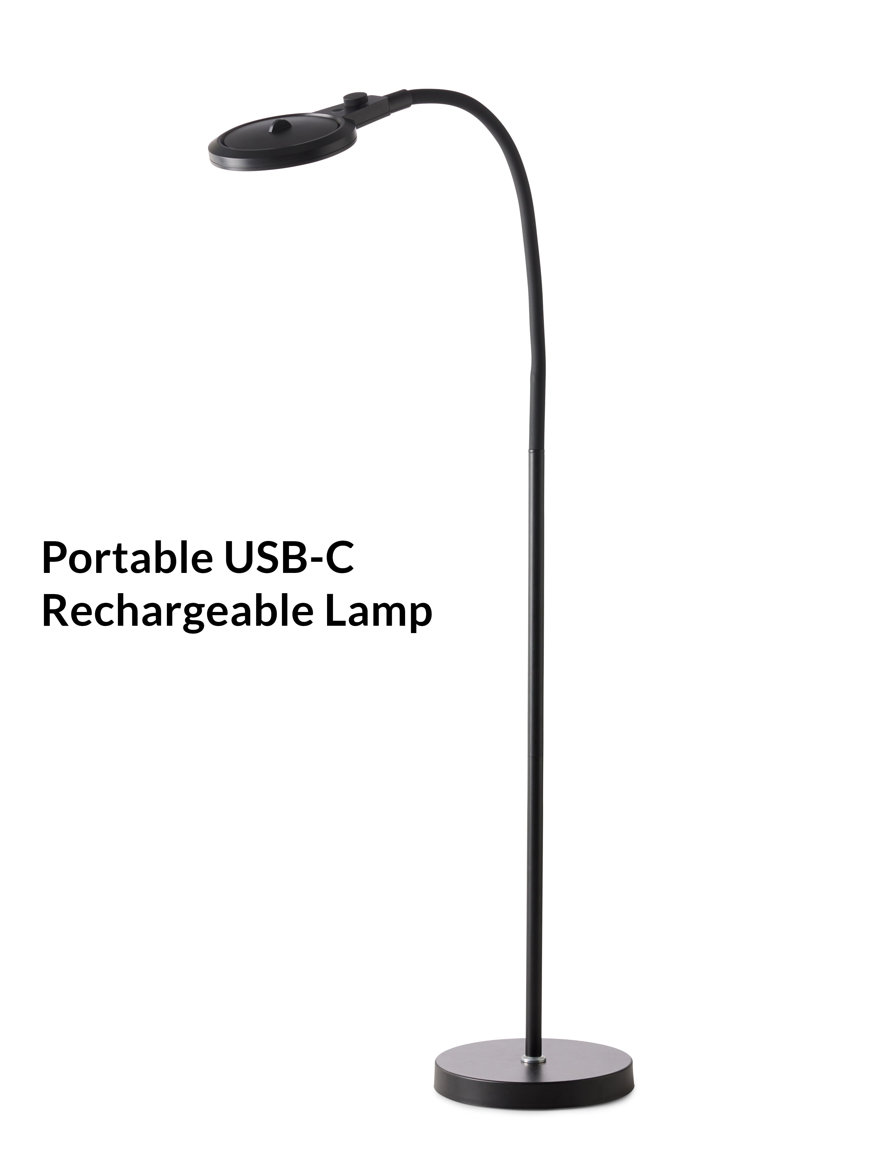 Halo Design Magni Charge Superflex Portable Floor Lamp Black