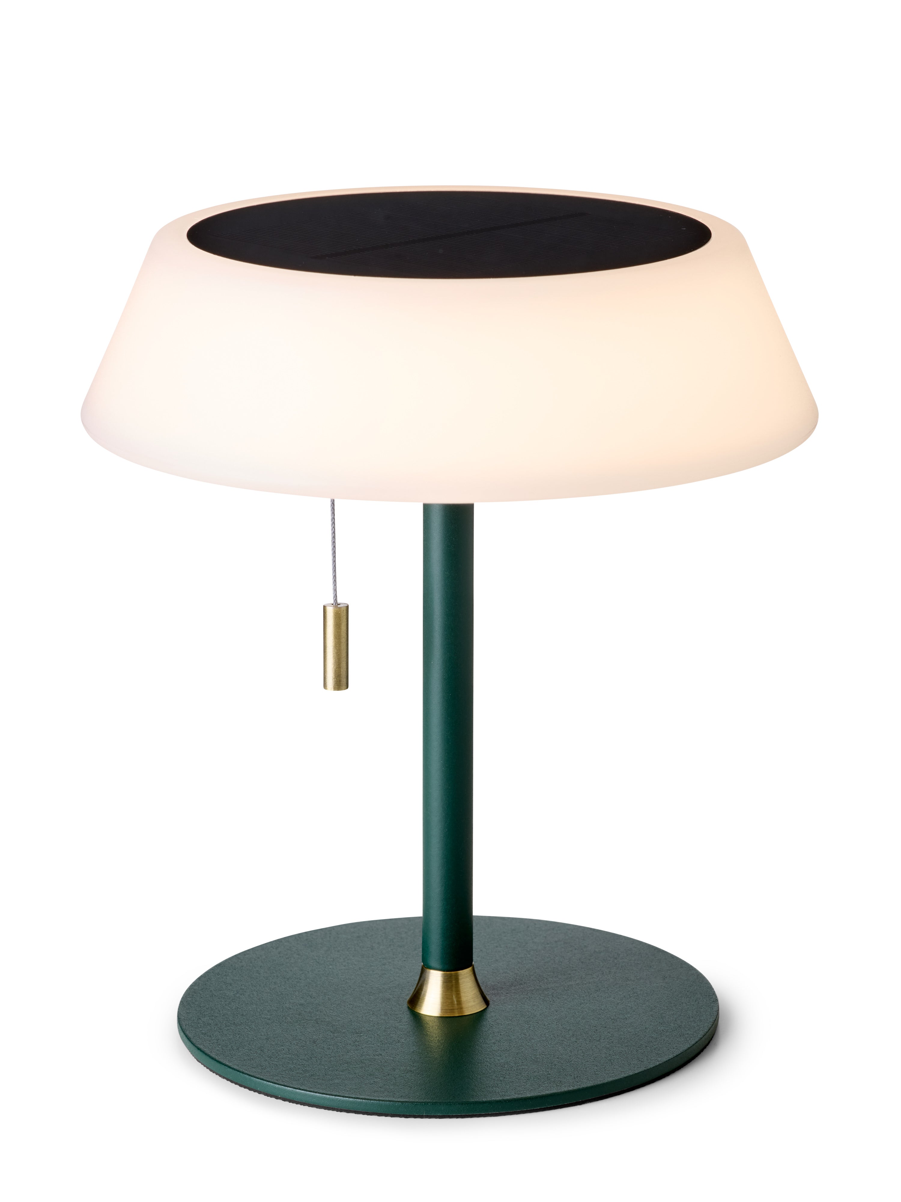 Halo Design Solar Portable Table Lamp Dark Green