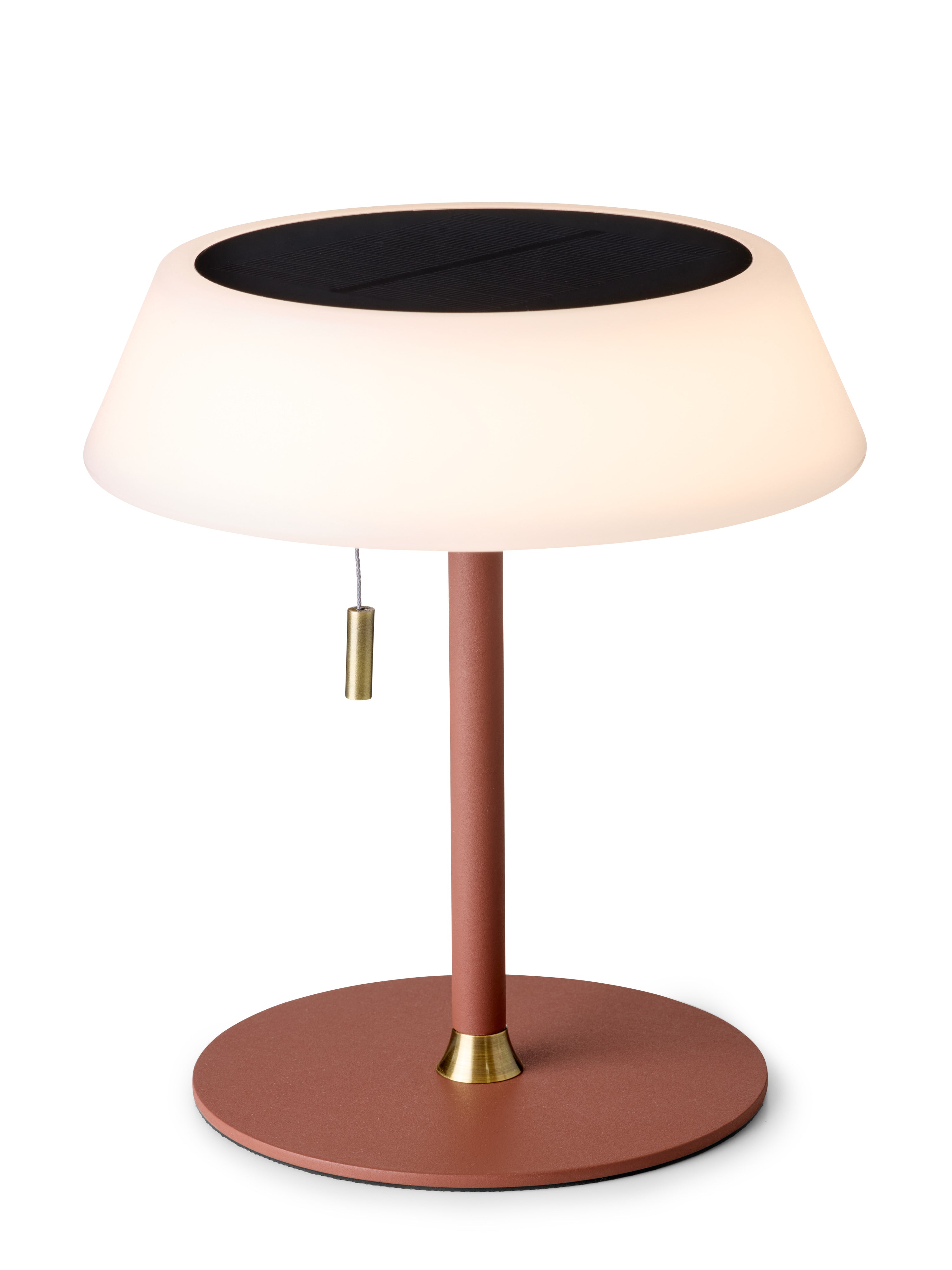 Halo Design Solar Portable Table Lamp Terracotta