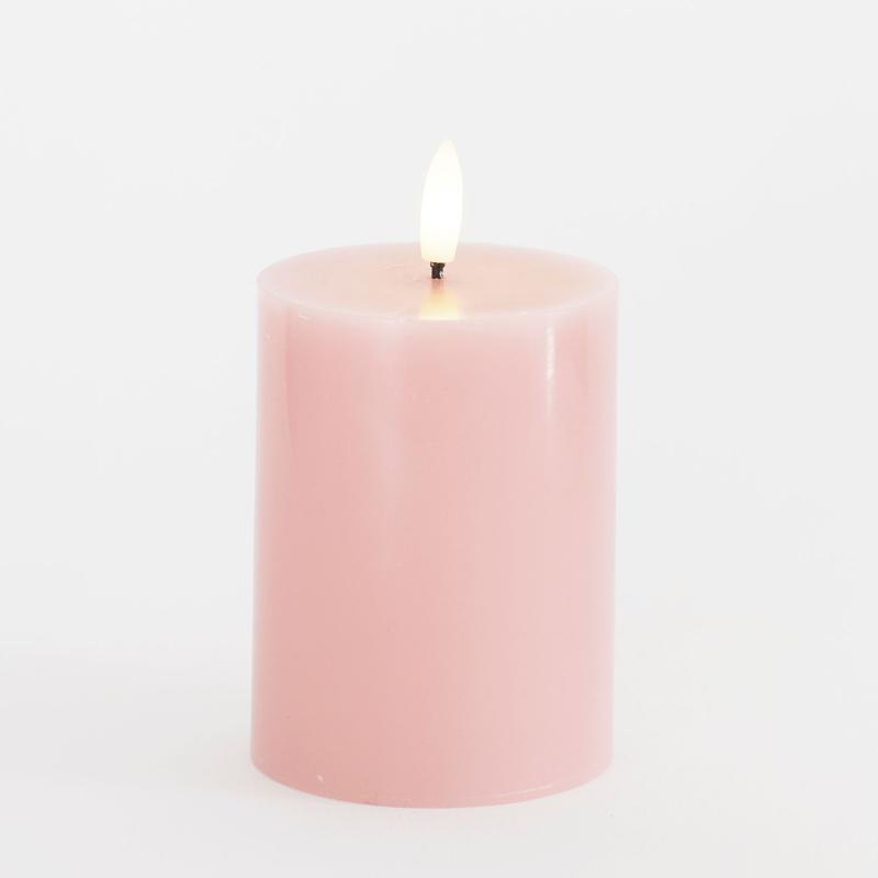 Sirius Sille Bloklys i Light Pink helt tæt på