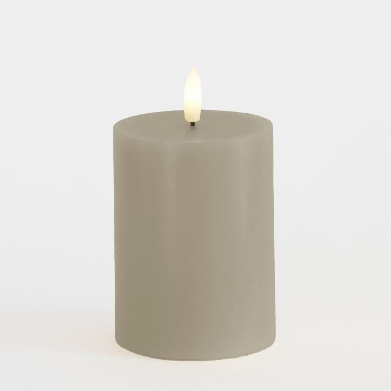 Sirius Sille Bloklys Ø7,5 x 10 cm, Warm Grey