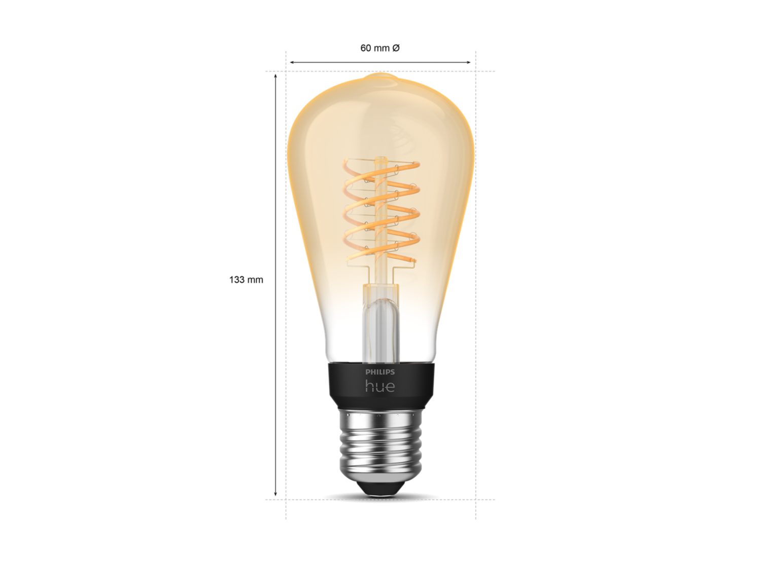 Philips Hue Filament Ambiance ST64 hvid E27
