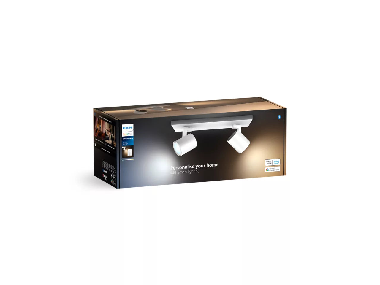 Philips Hue Runner 2-Spot Hvid WA GU10