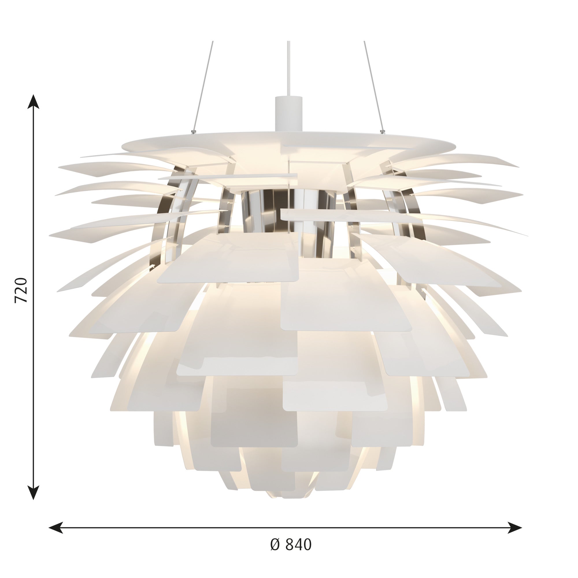 PH Artichoke Ø 840 Pendel LED 2700K Hvid