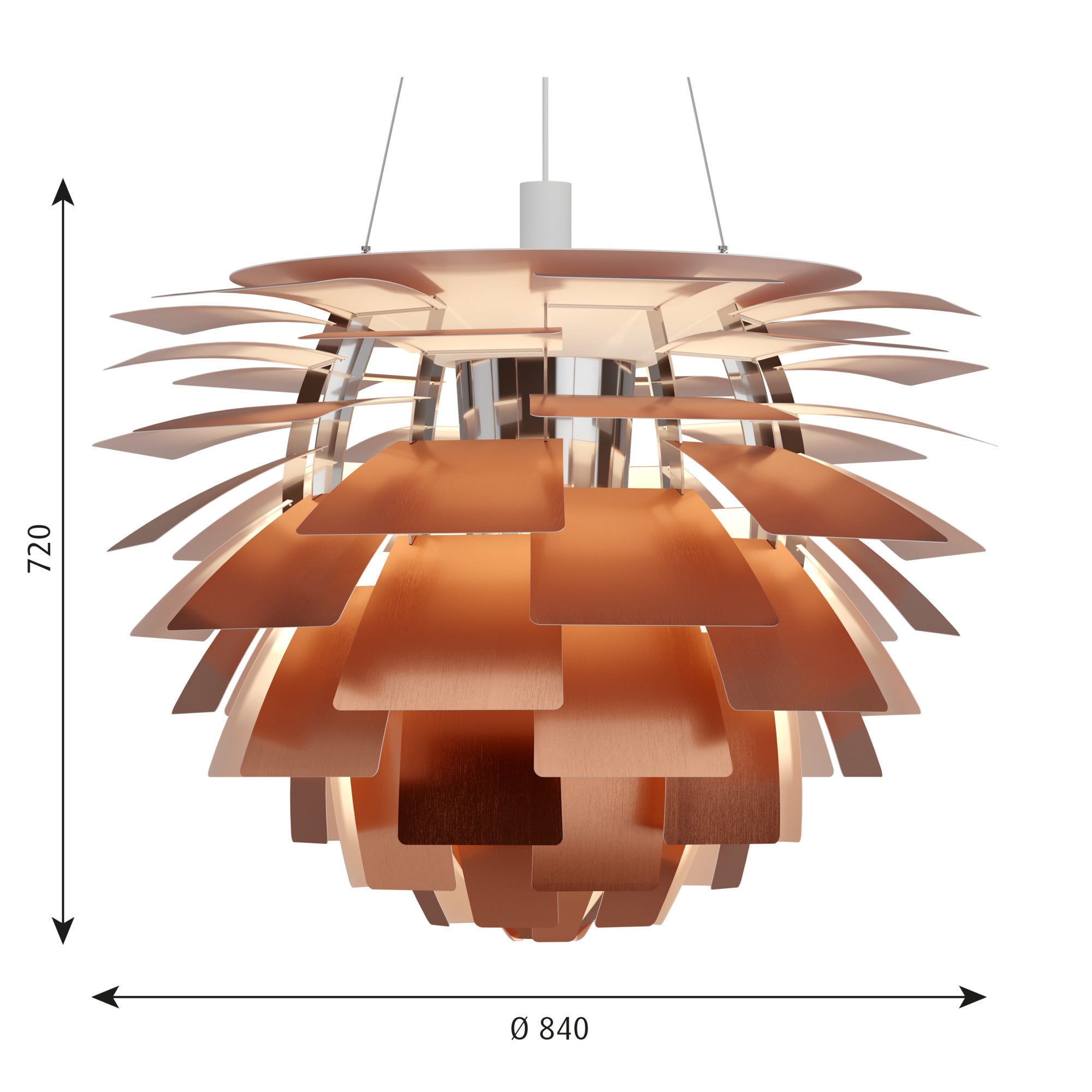 PH Artichoke Ø 840 Pendel Kobber