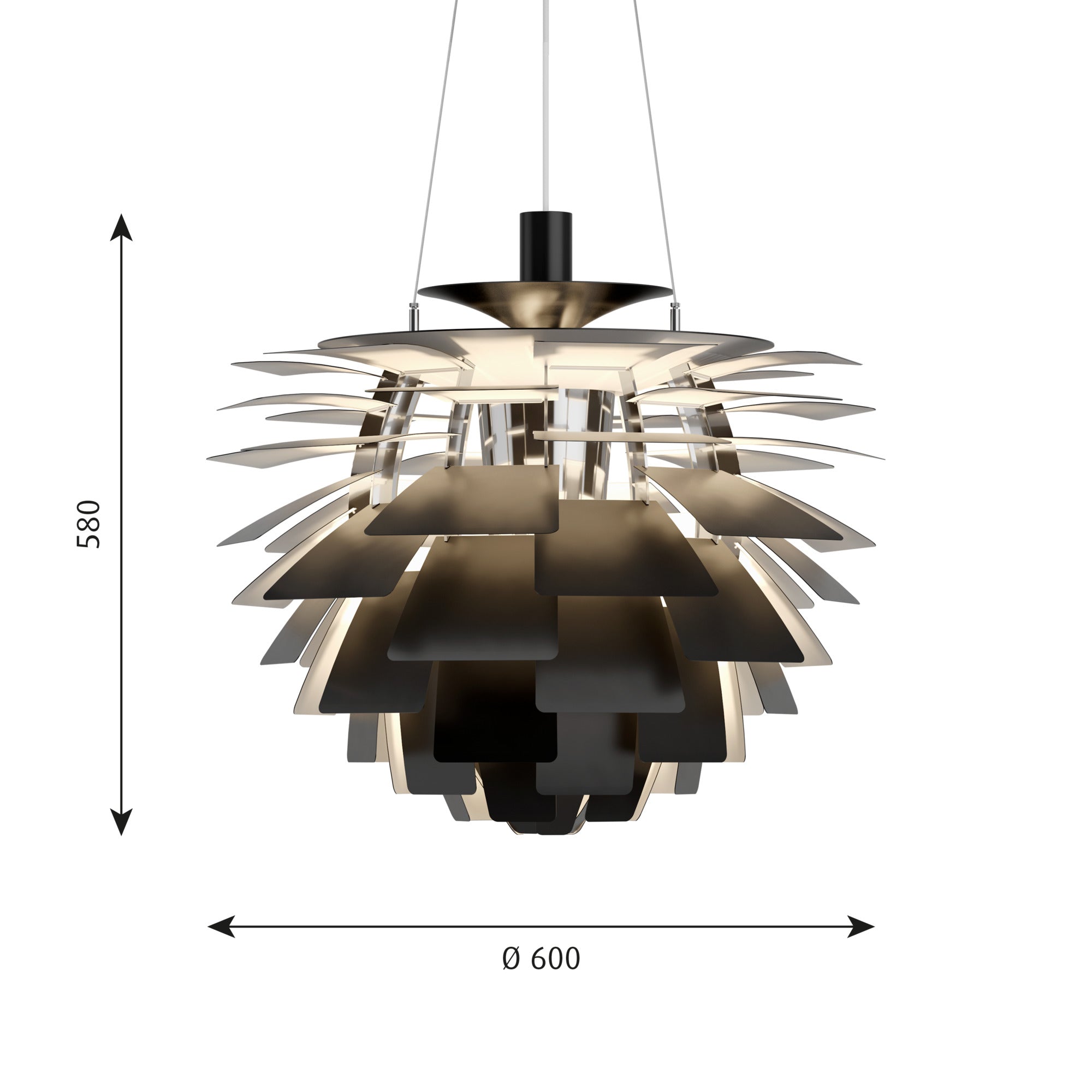 PH Artichoke Ø 600 Pendel Sort