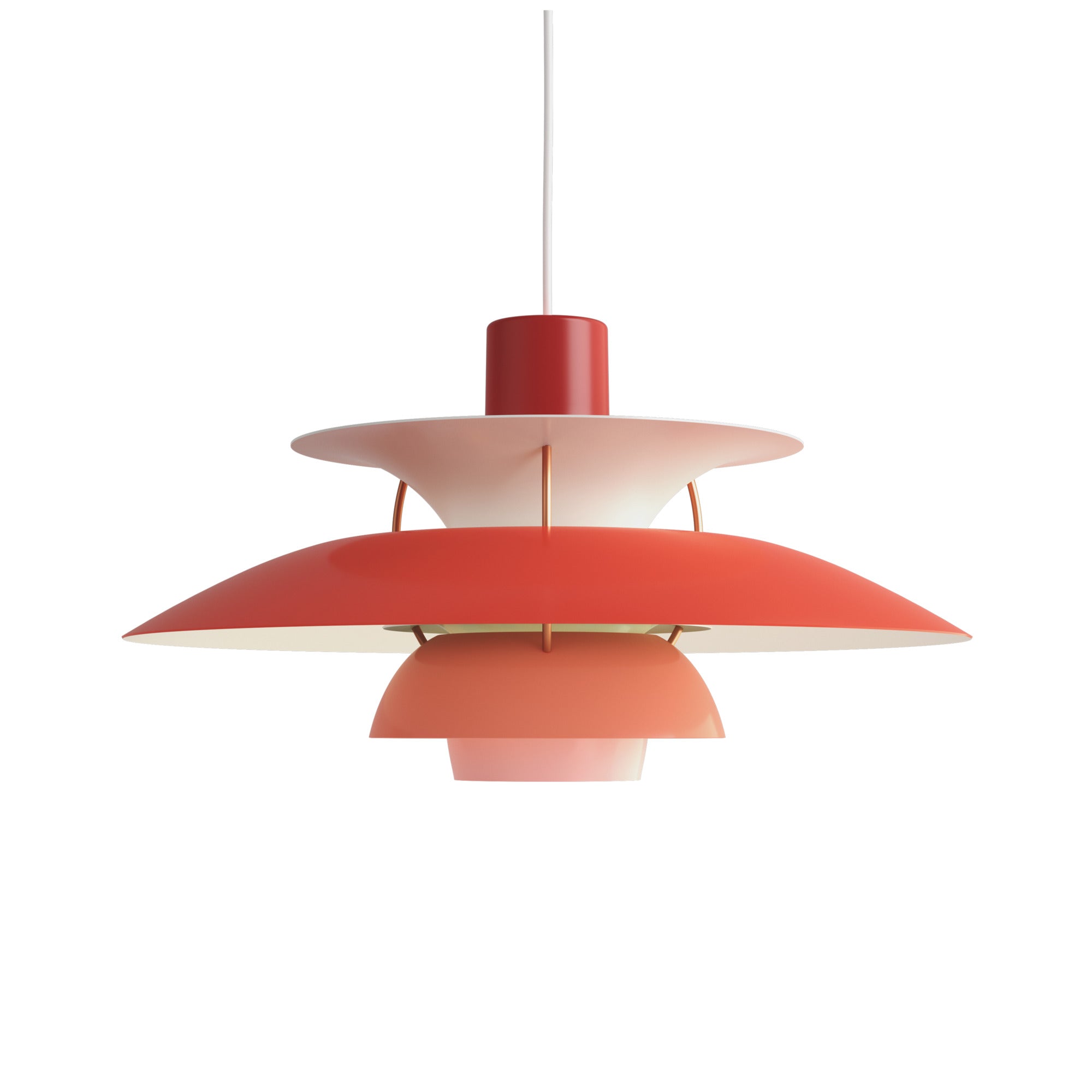 Poul henningsen lampe hues of red
