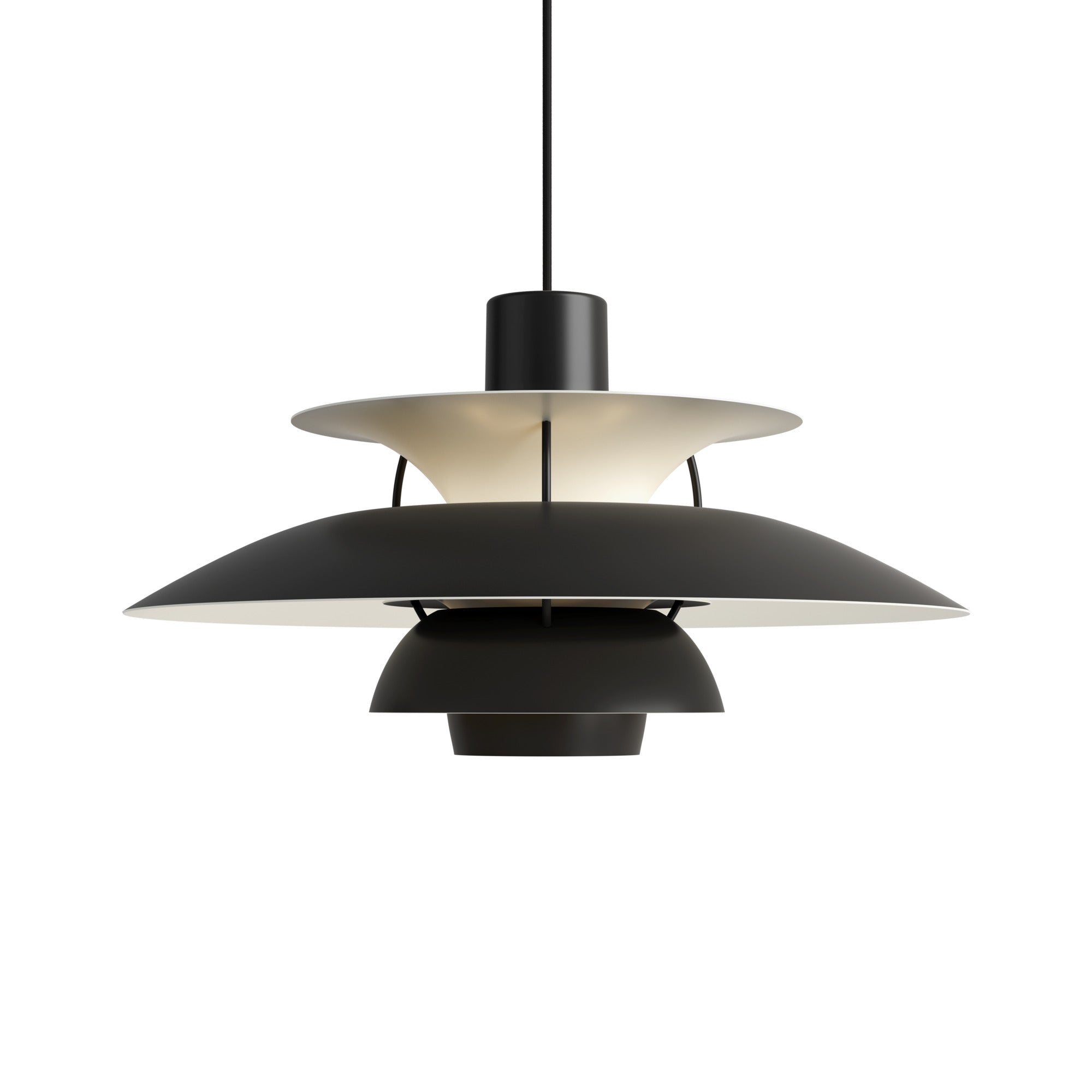 PH 5 Monokrom sort lampe