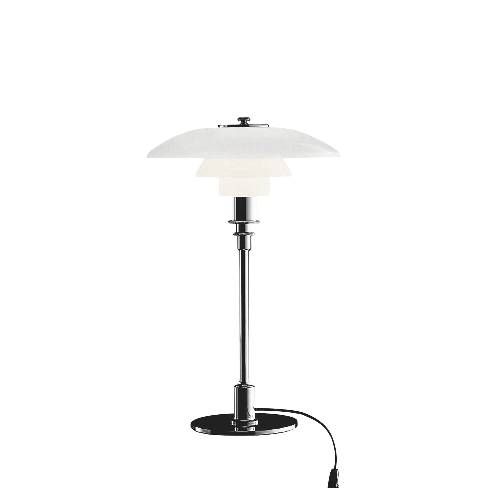 Louis Poulsen PH bordlampe i højglansforkromet