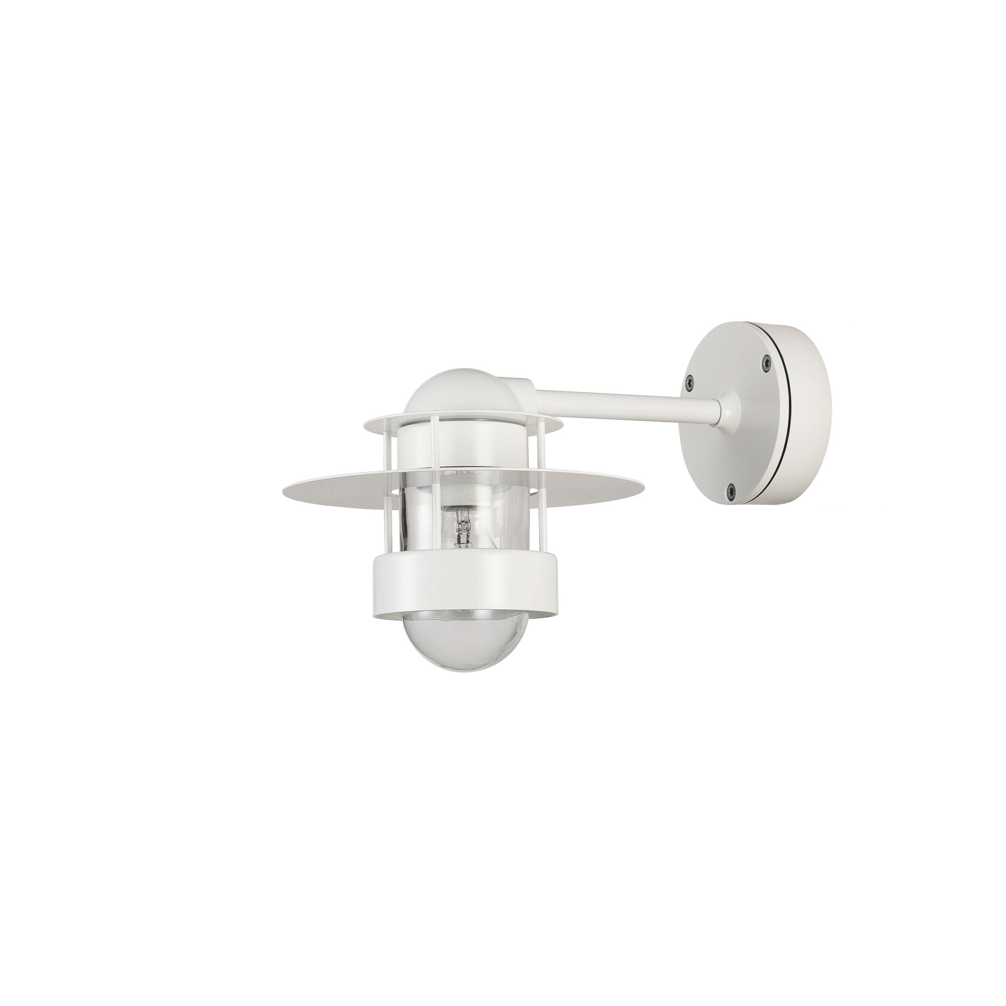 Albertslund Væg Kort Hvid E27 100W fra Louis Poulsen udendørslamper