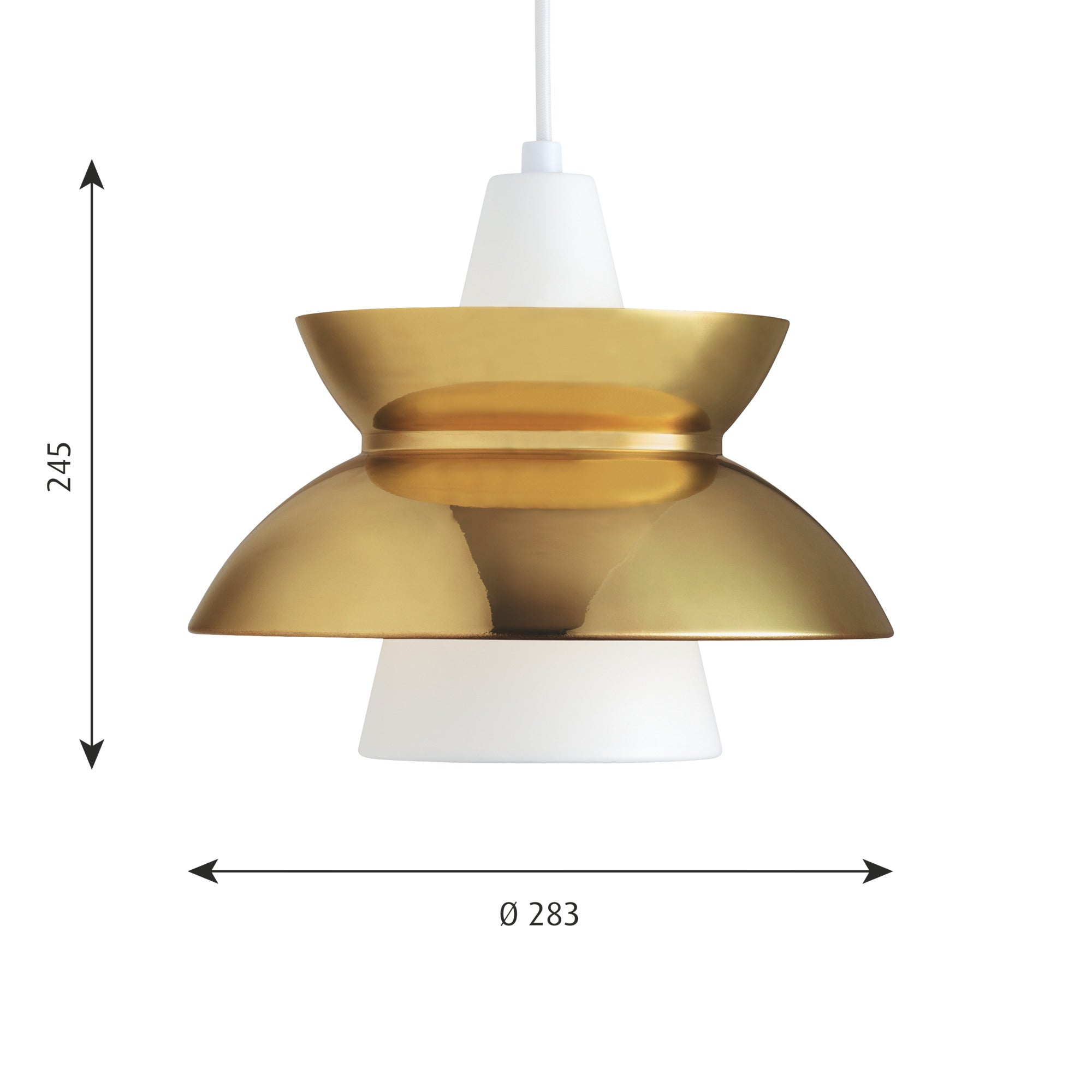 Doo-Wop Pendel Messing