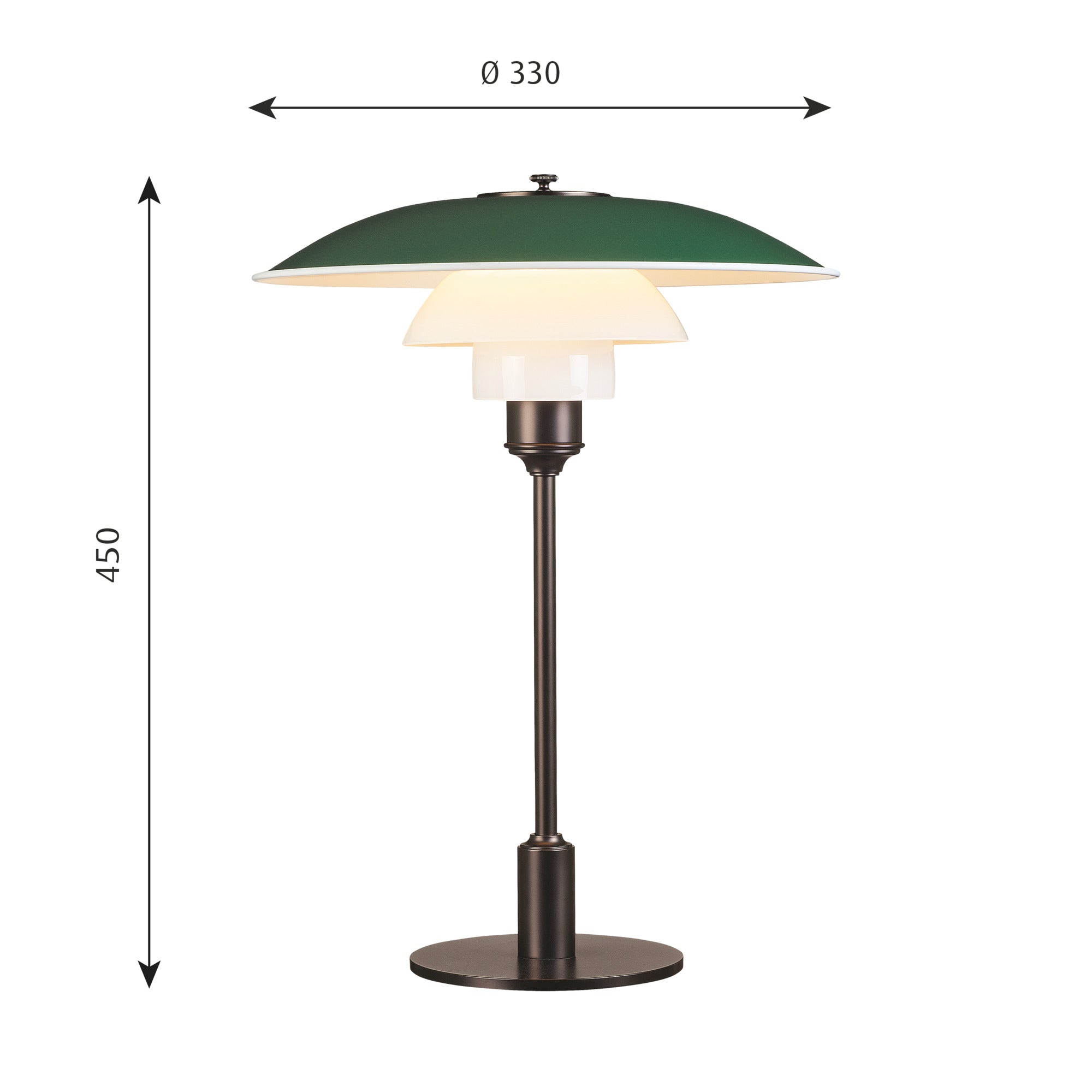 Louis poulsen PH lampe i grøn