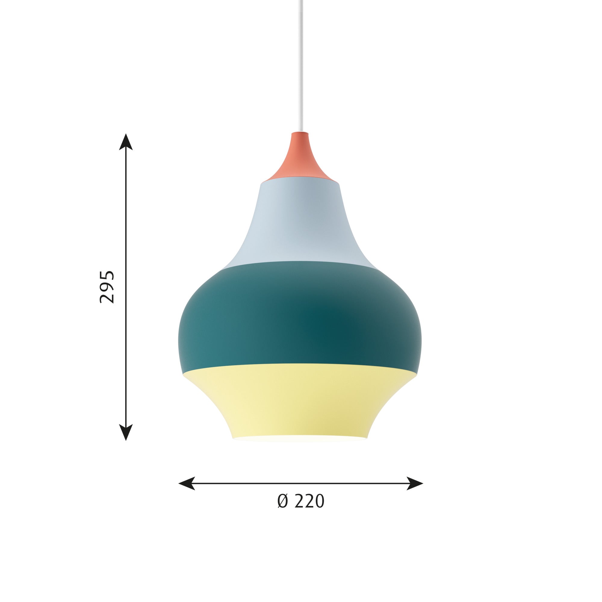 Cirque Pendel Ø220 Rød Top