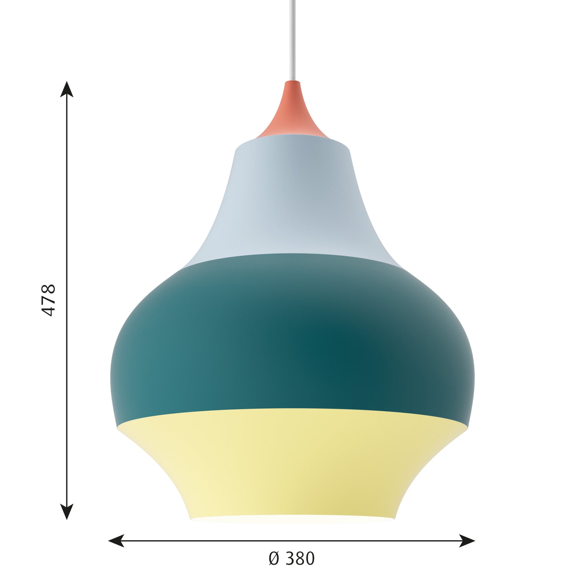 Cirque Pendel Ø380 Rød Top