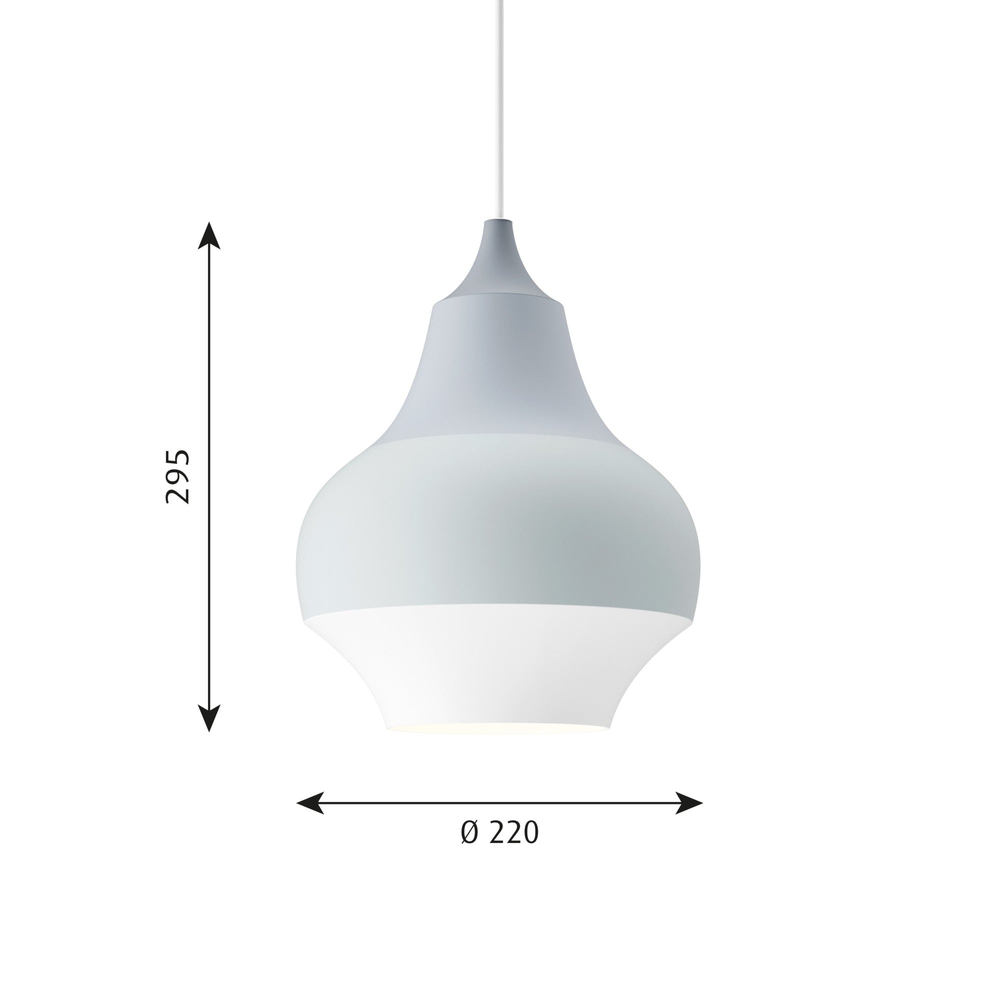 Cirque Pendel Ø 220 Grå Top