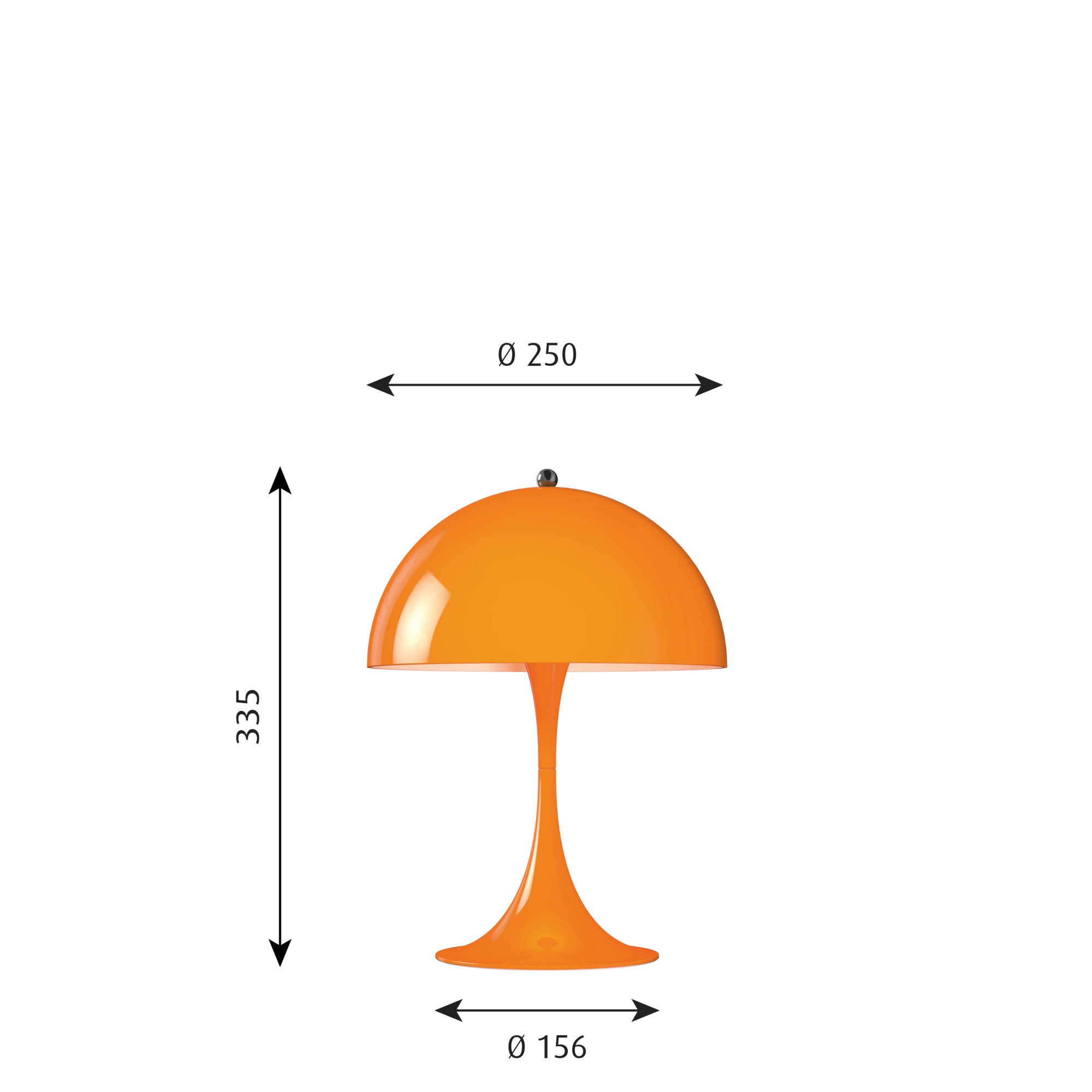 Panthella Bord 250 Orange