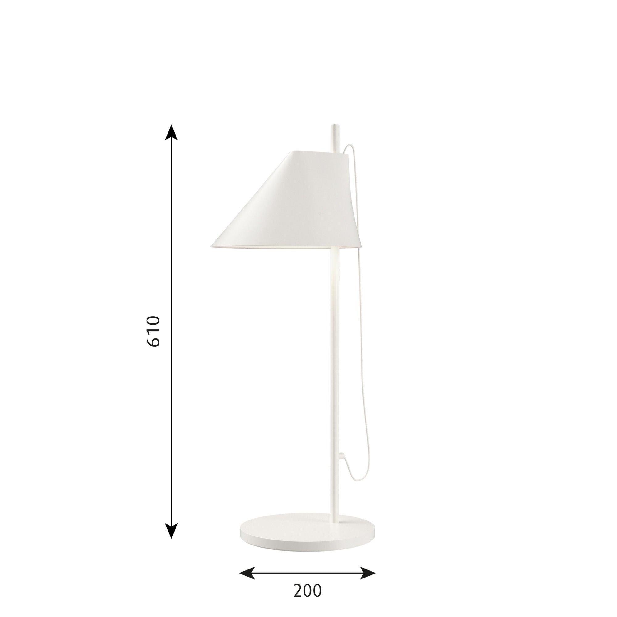 Yuh Bordlampe Hvid
