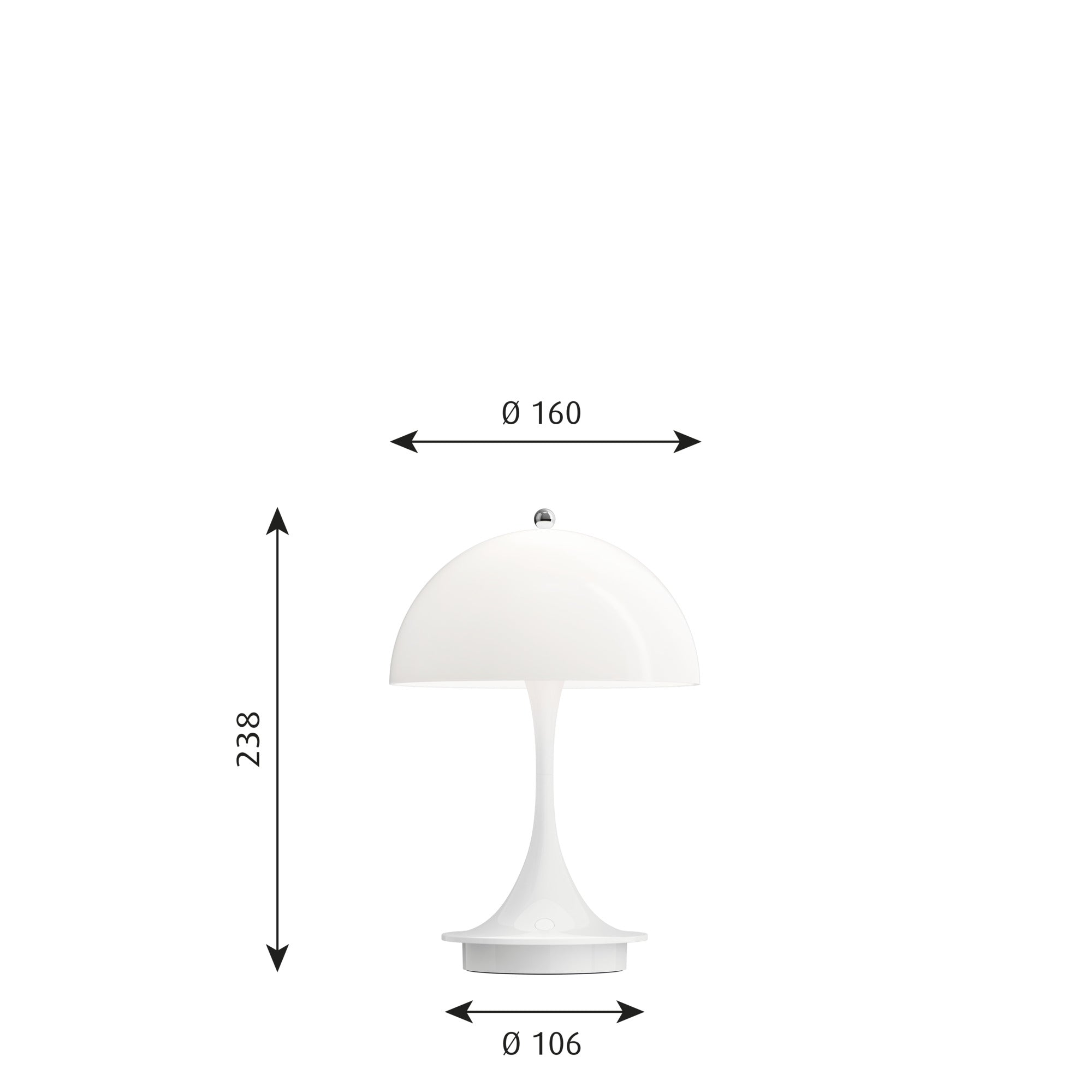 Louis Poulsen Panthella bordlampe