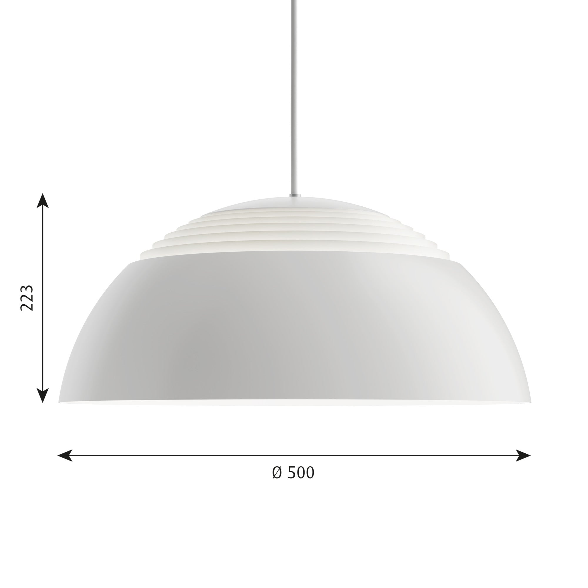 AJ Royal Ø 500 Hvid LED 2700K