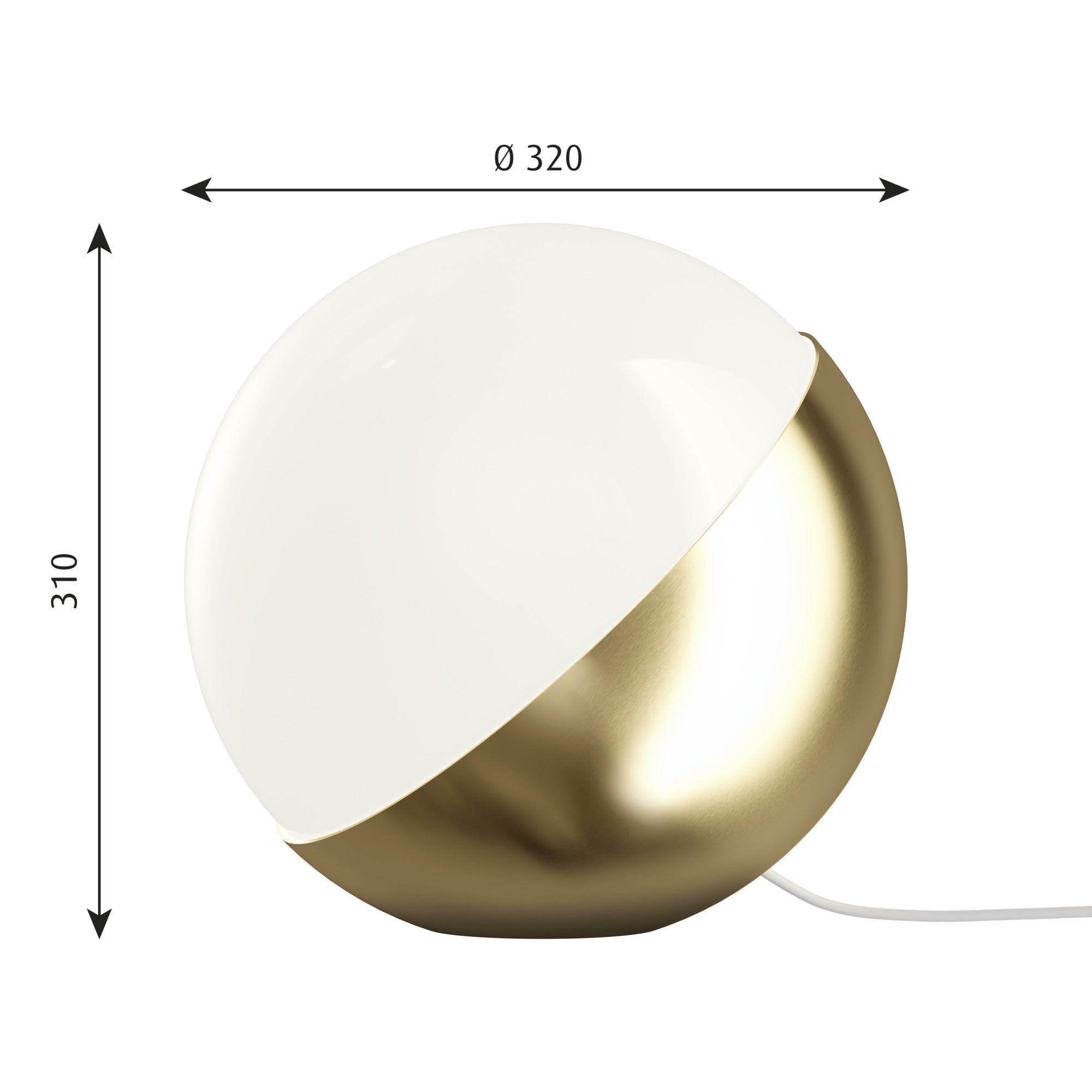 VL Studio Bord Ø320 Messing