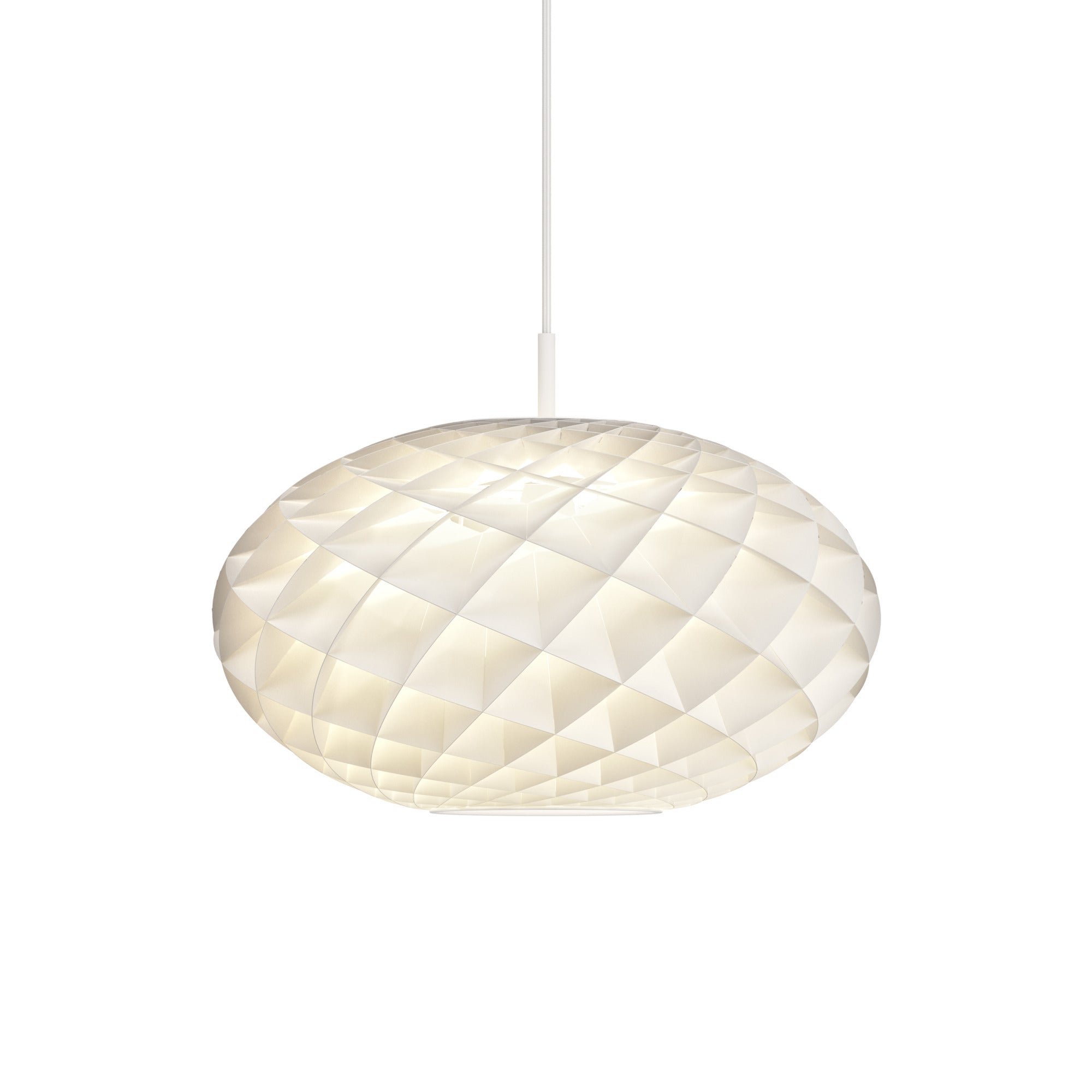 Patera Oval Pendel Hvid Mat Ø 500 LED 2700K