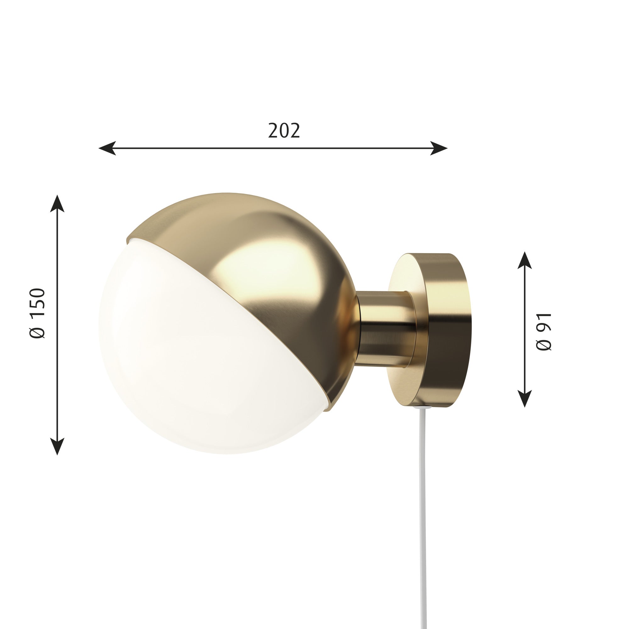 VL Studio Væglampe Messing