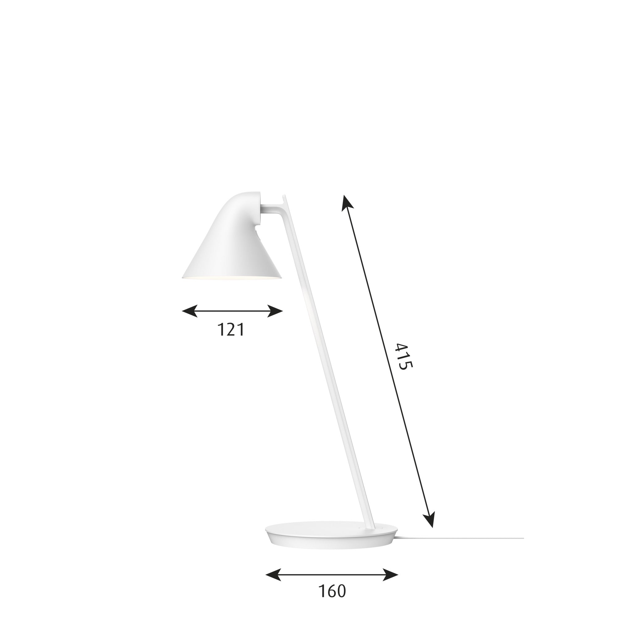 NJP Mini Bord Hvid
