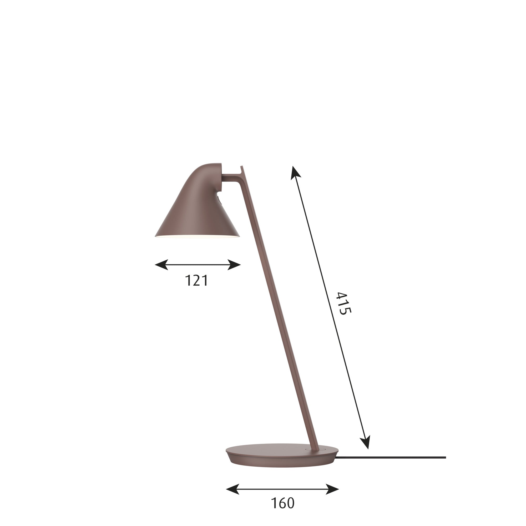 NJP Mini Bord Rose Brun