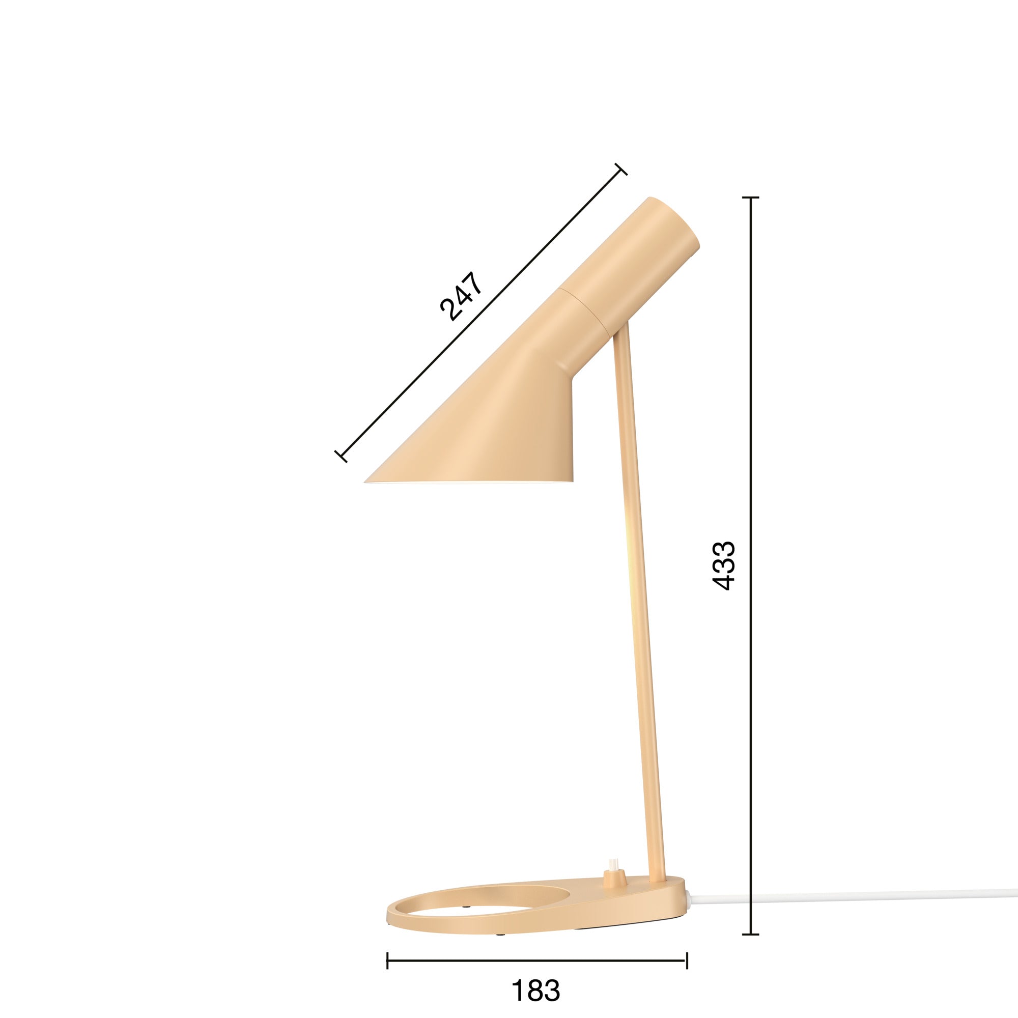 AJ Mini Bord Warm Sand