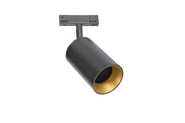 Sort Designline Tube Pro Spots fra Antidark med Messing frontring