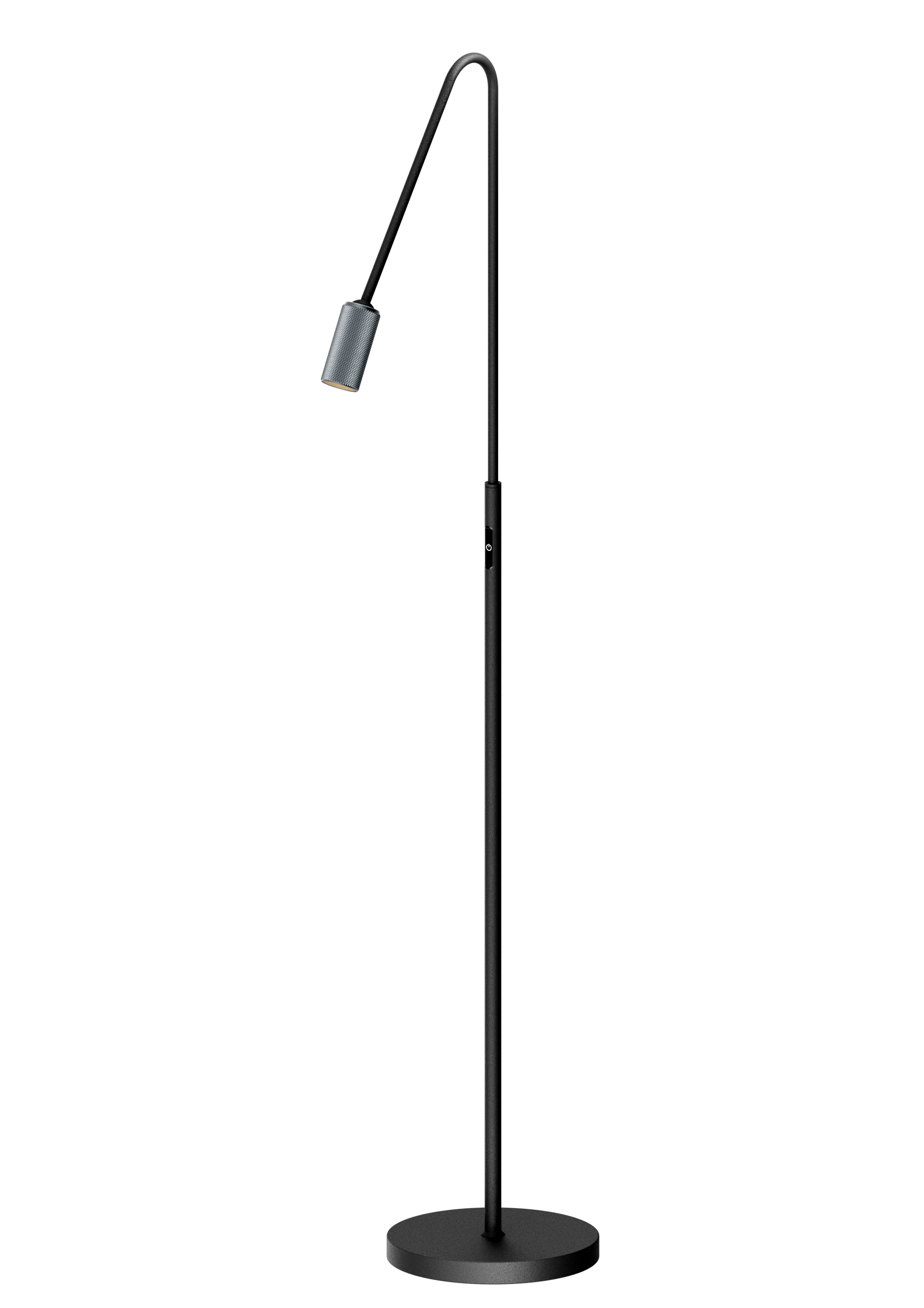 Antidark Decor F1 sort/aluminium gulvlampe 3000K 7w LED