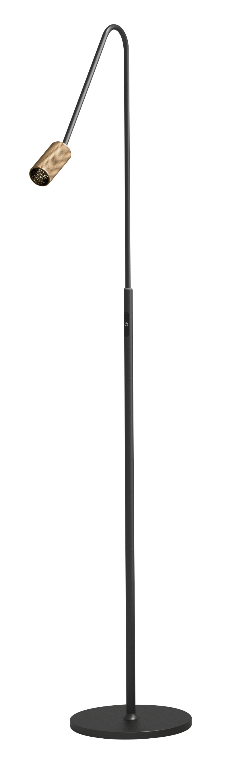 Antidark Decor F1 sort/messing gulvlampe 3000K 7w LED