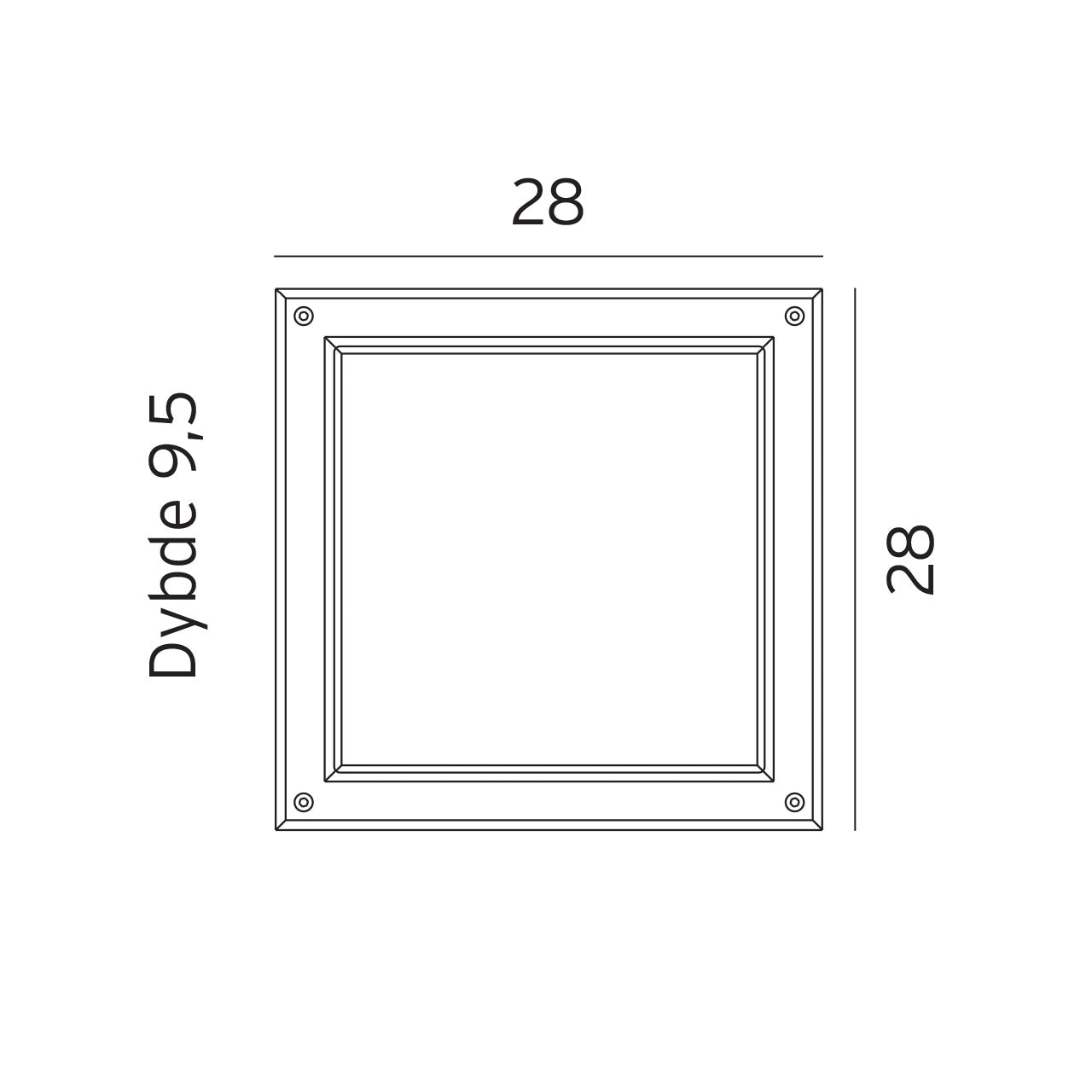 Norlys Nordland Hvid, LED IP65 - Udendørslampe