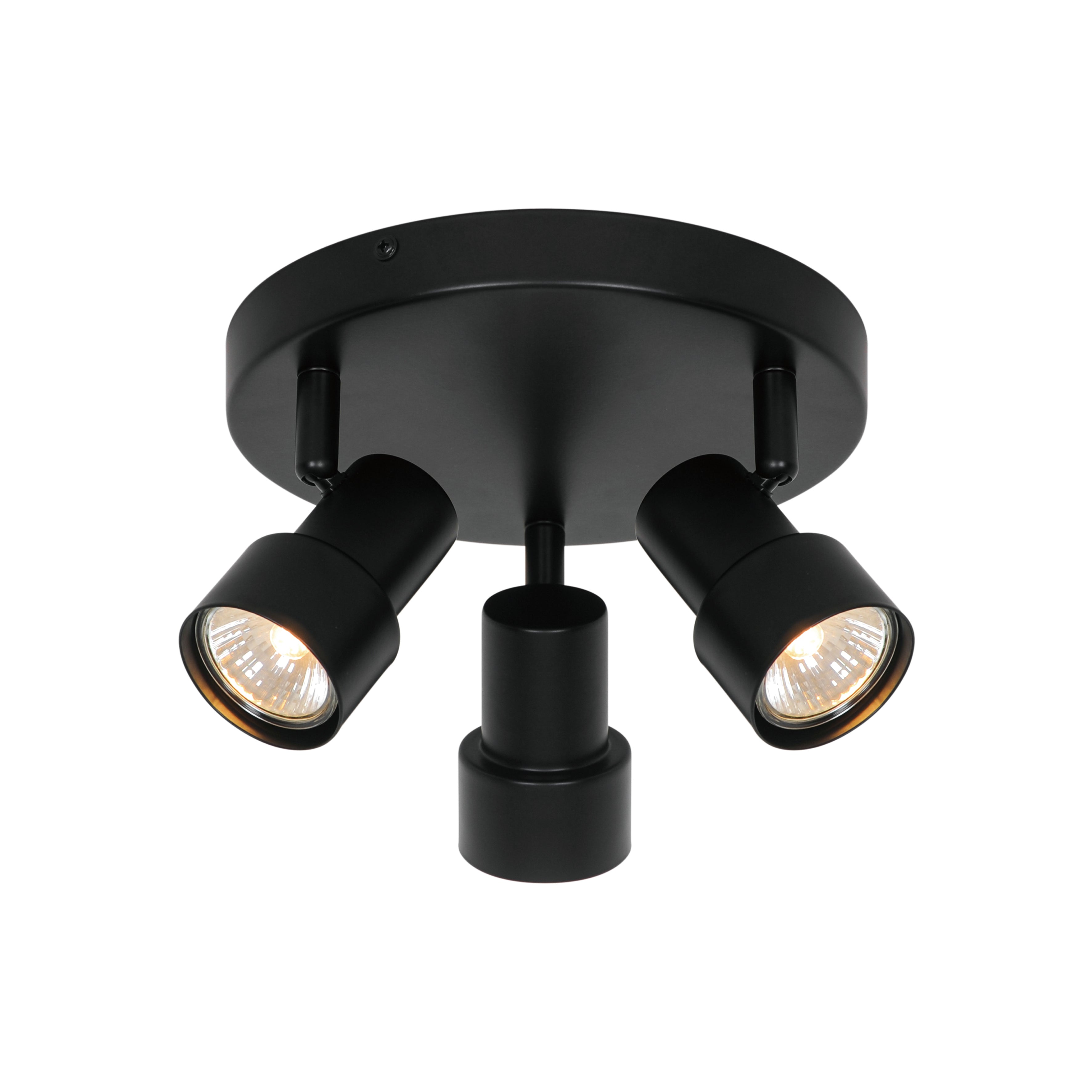 Nordlux Boston 3-rondel Ceiling Light Black