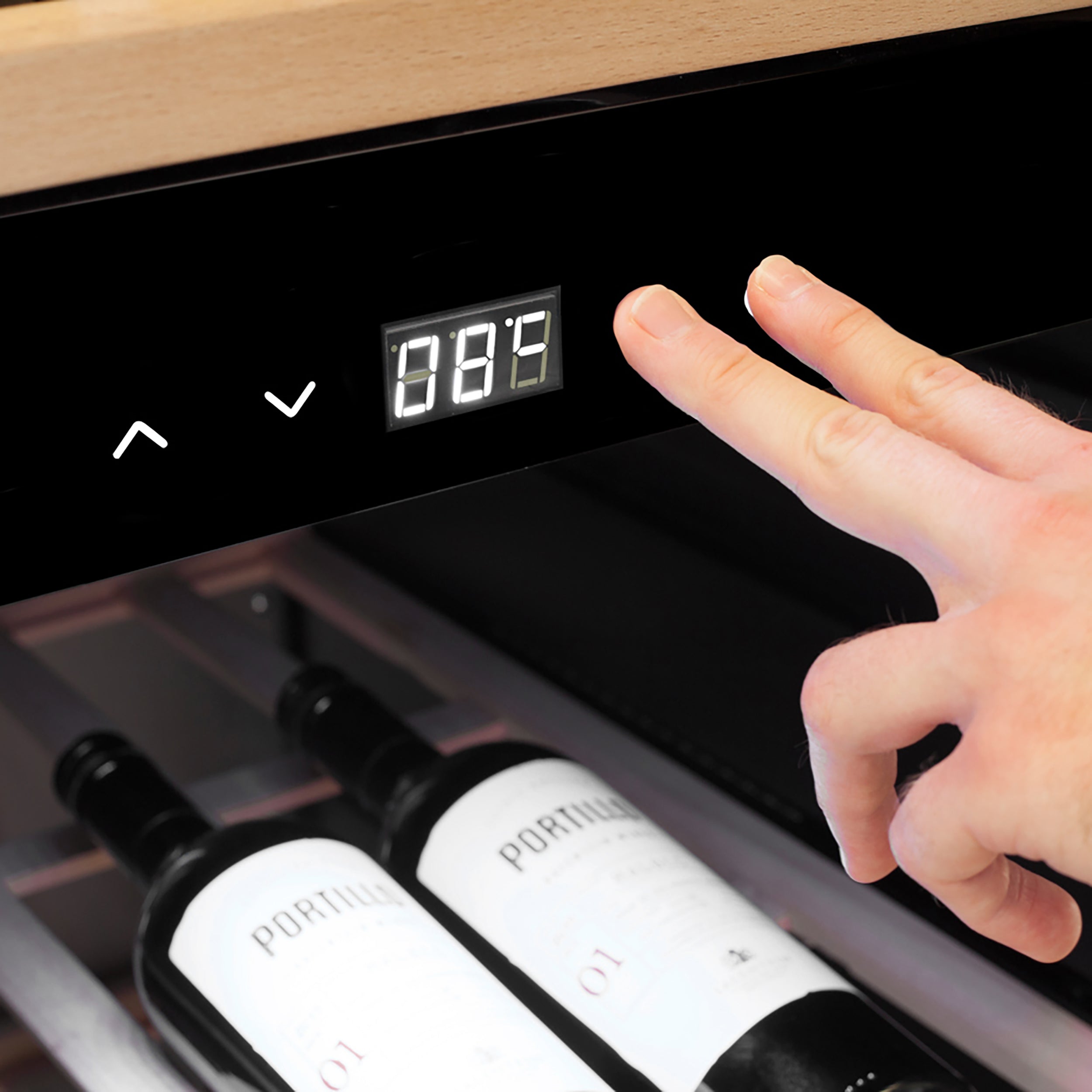 Temperaturindstillinger på Caso WineExclusive 38 Smart Falstaff Edition
