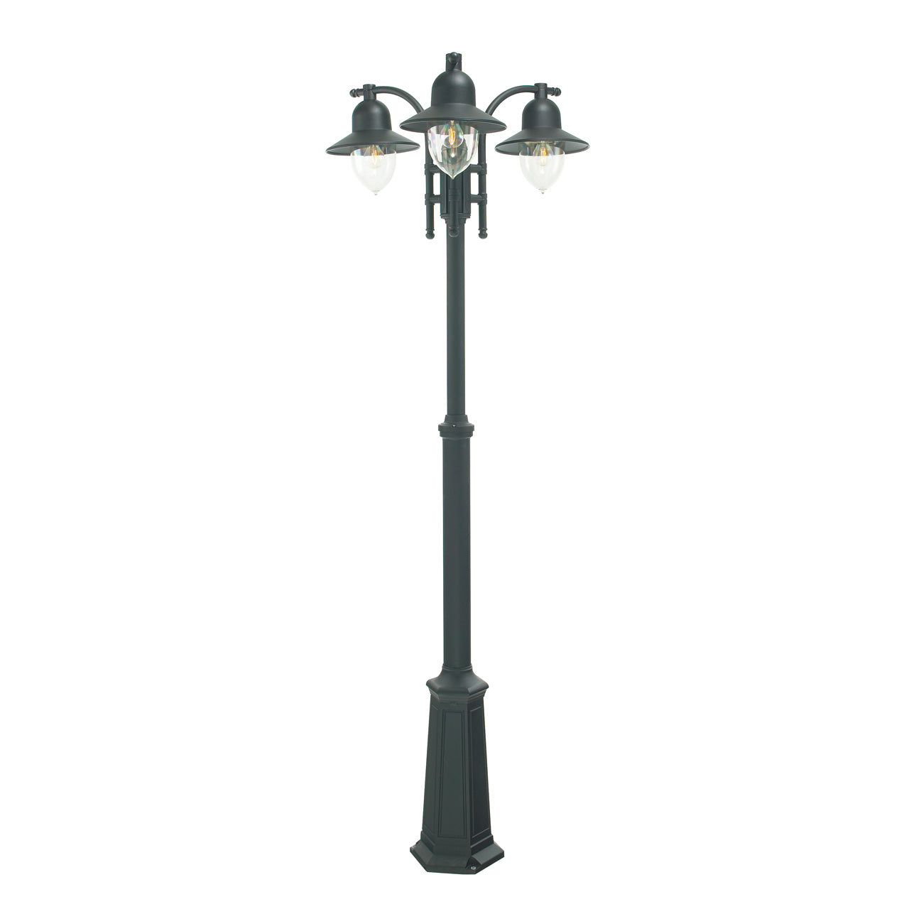 Norlys Como sort, E27 IP54 3 x 57W - Udendørslampe