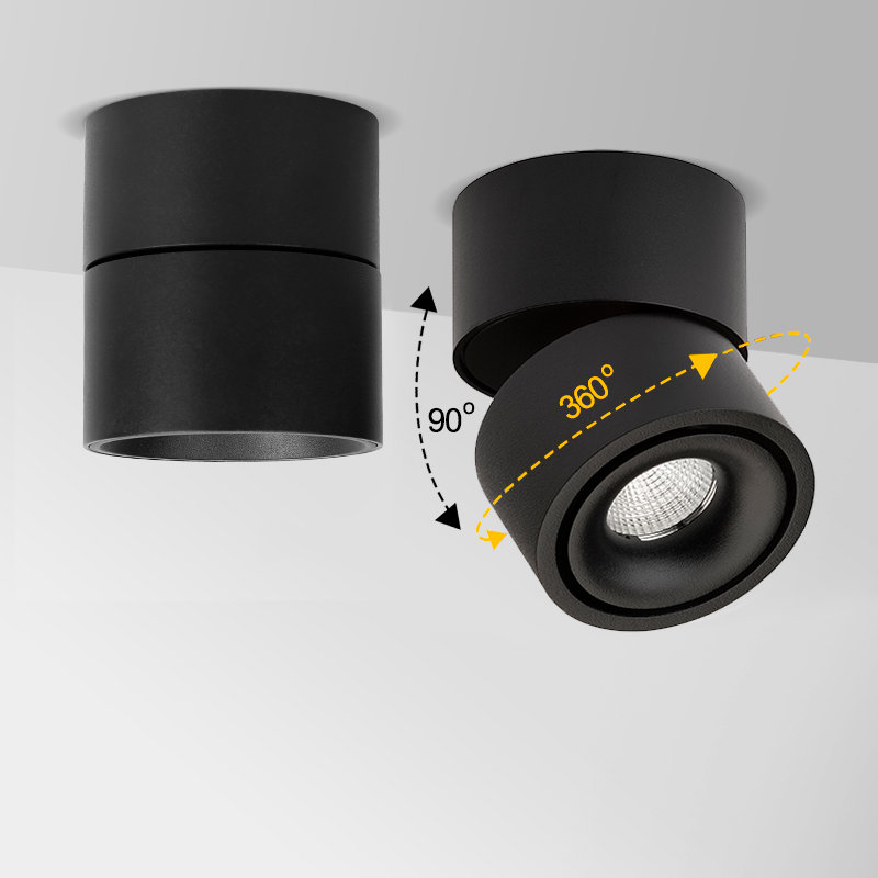 EASY W100s justerbar vippe- og drejefunktion fra Antidark lamper