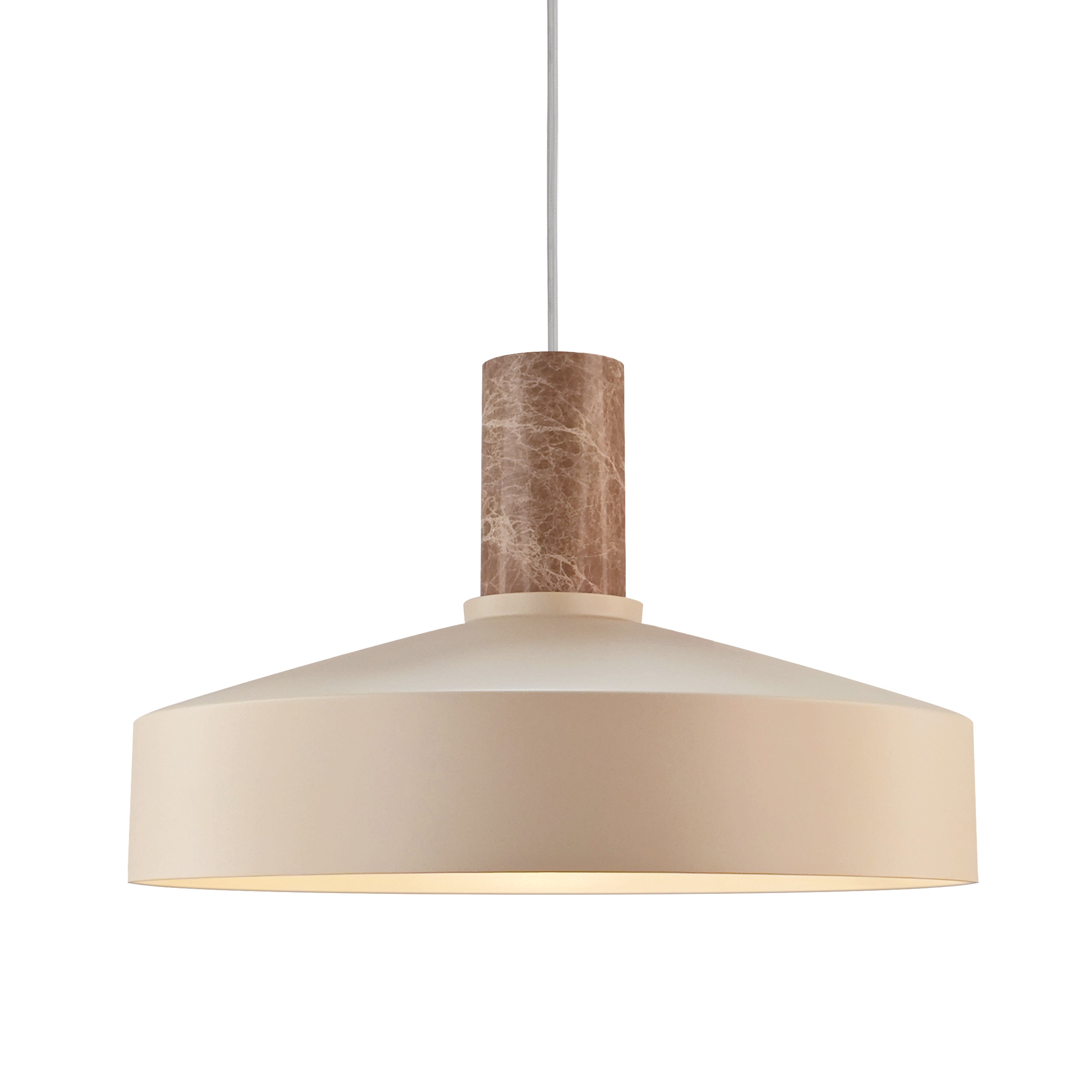 Helt tæt på Nordlux Elvas Marble Pendant Lamp i Beige