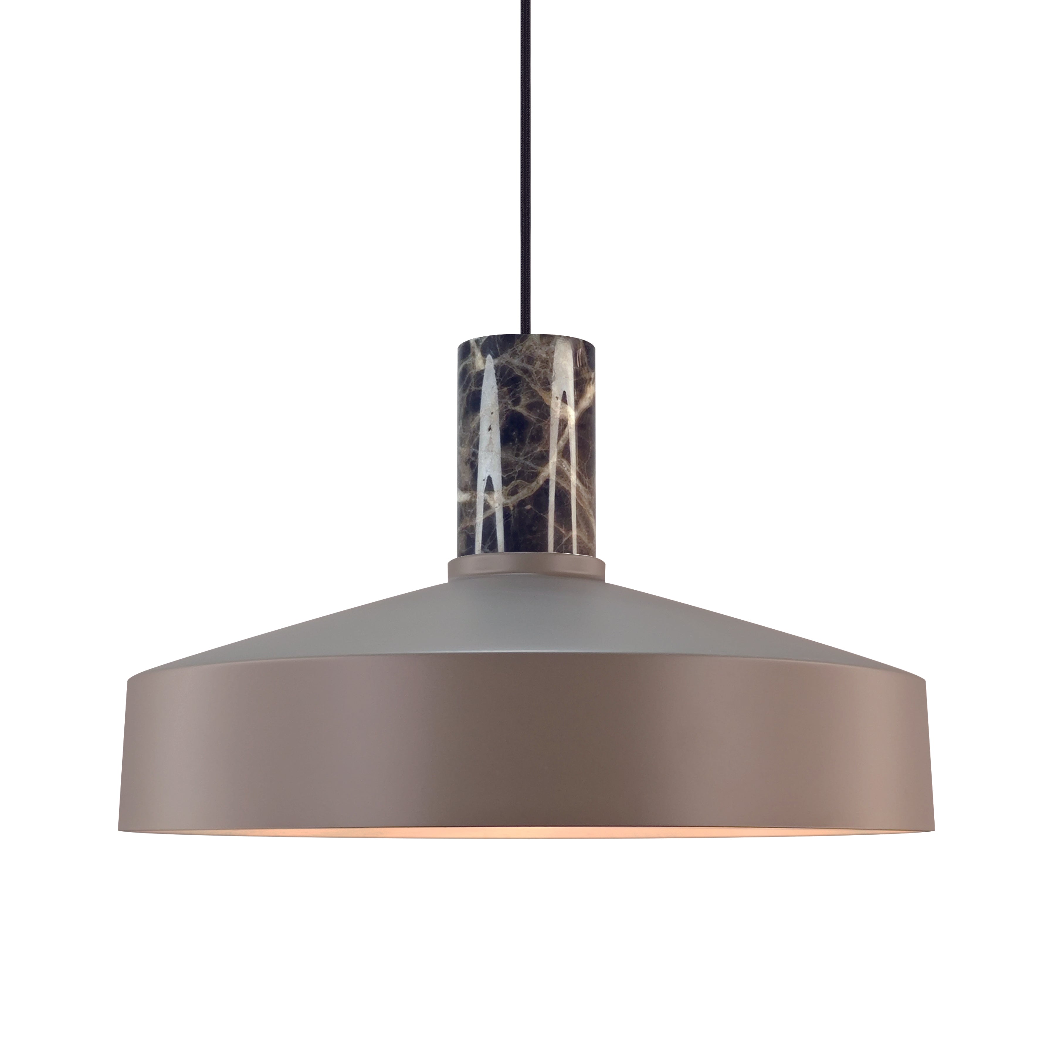 Helt tæt på Nordlux Elvas Marble Pendant Lamp i Light Brown