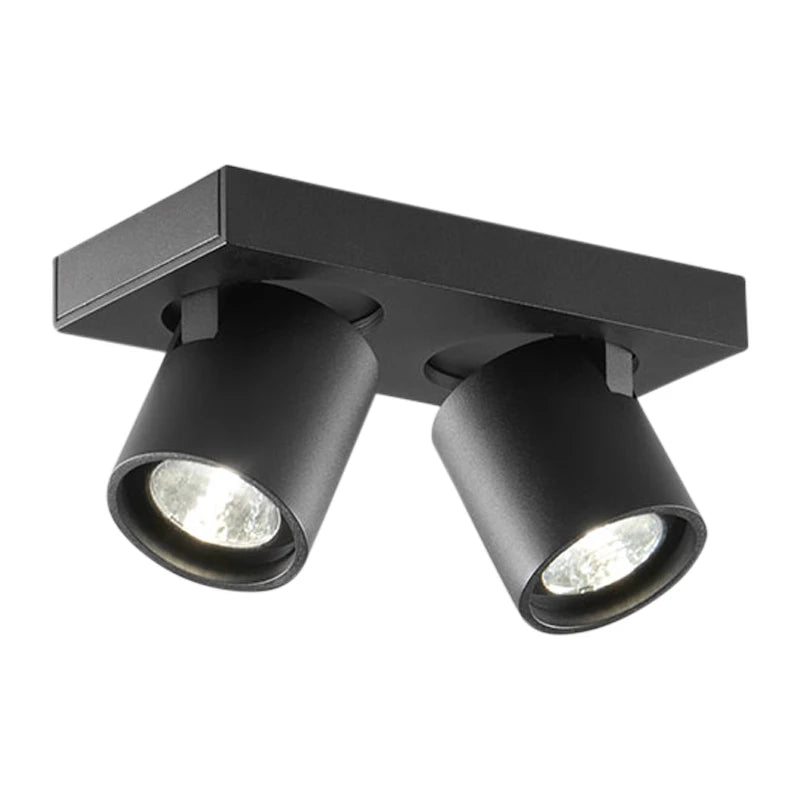 Light-Point dobbeltspot i sort