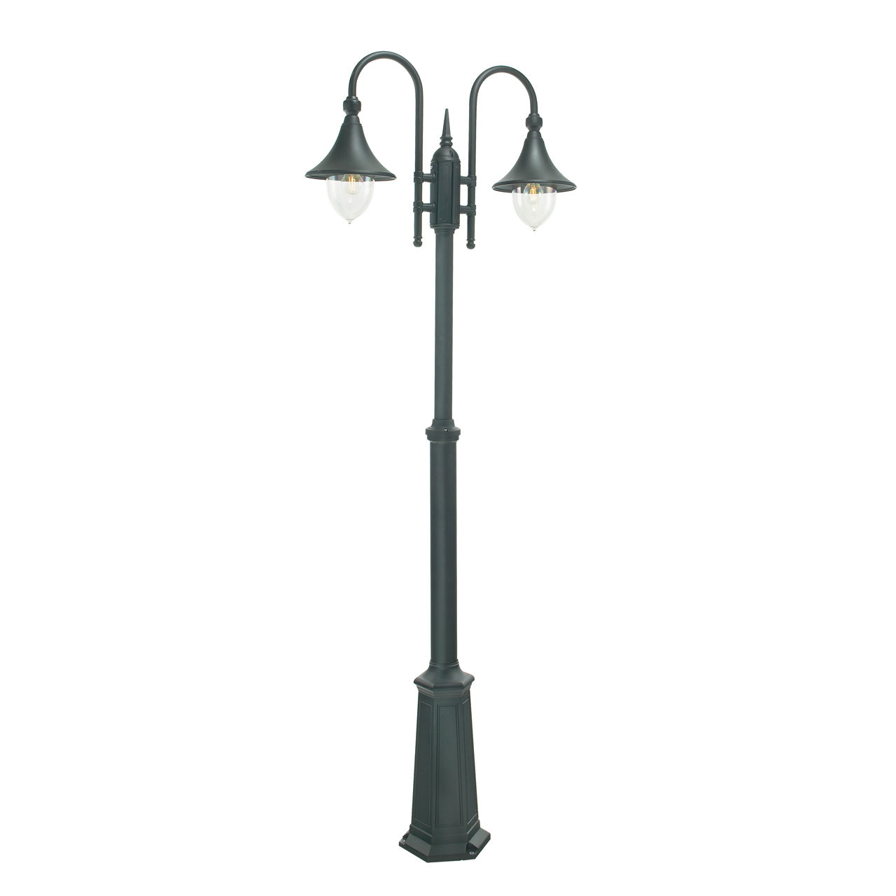 Norlys Firenze sort, E27 IP54 2 x 57W - Udendørslampe