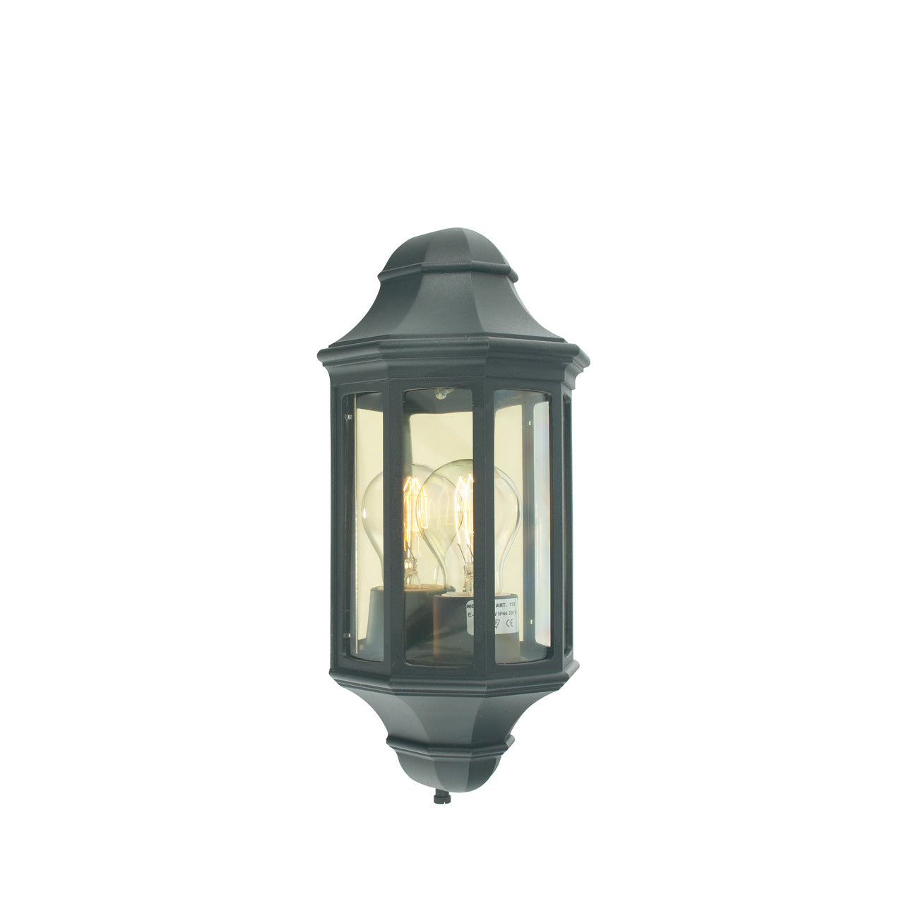 Norlys Genova Mini sort, E27 IP54 46W - Udendørslampe