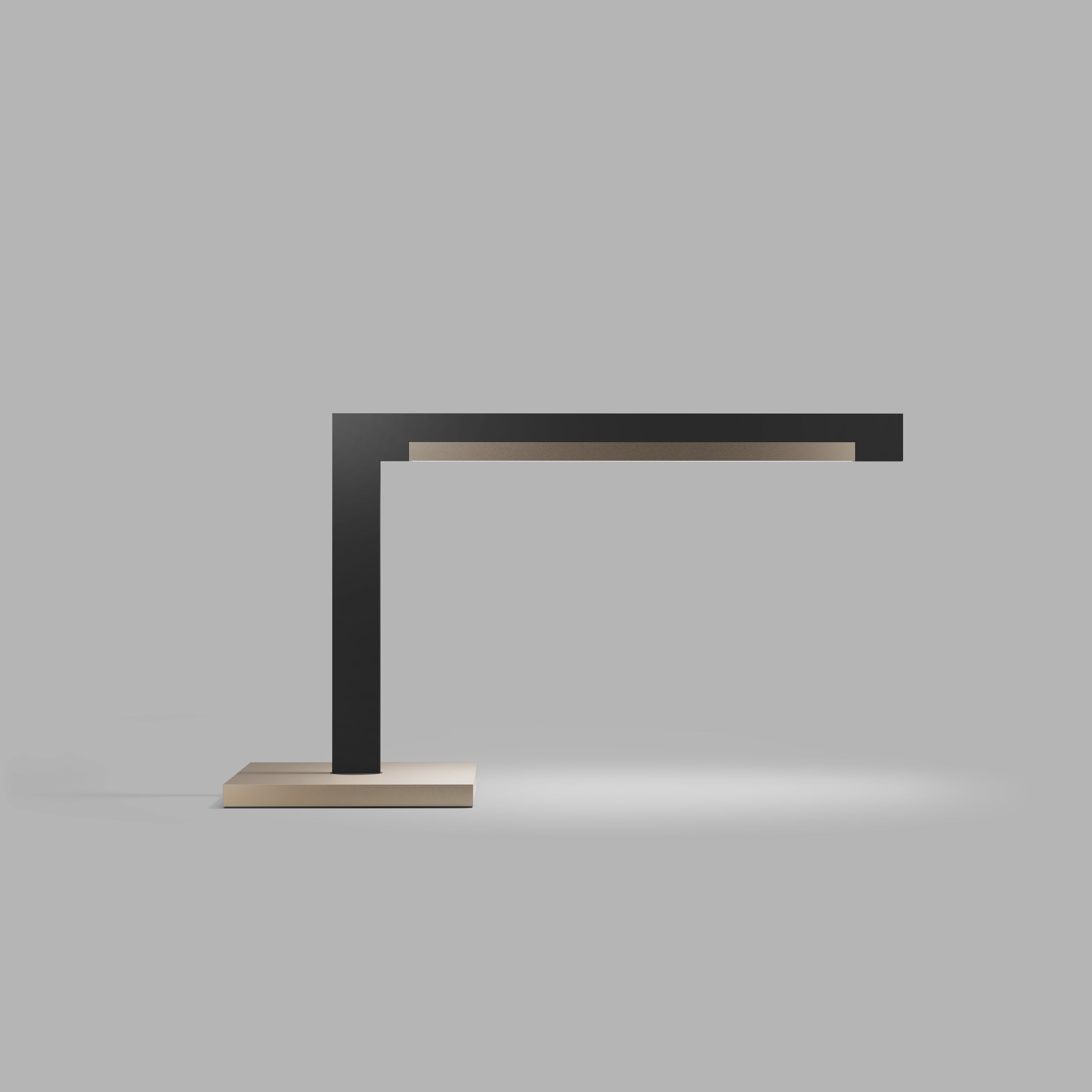 Light-Point Inlay T2 Linear matsort satinguld LED bordlampe af Studio F. A. Porsche variant
