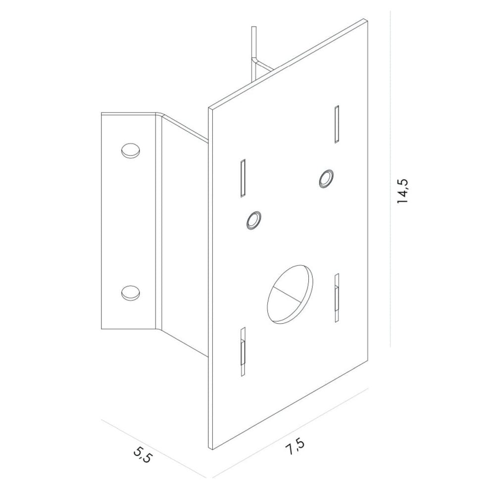Norlys Lofoten Hjørnebeslag - Sort